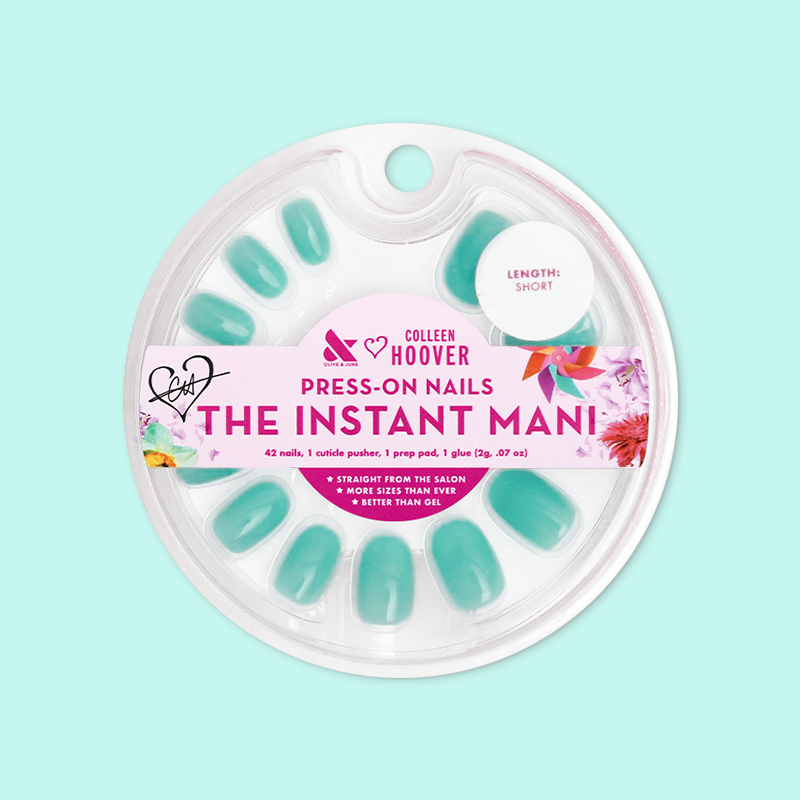 Fresh Aqua - Press-On | Short | Round、mySite、solidvoid