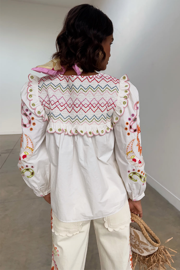 White Enchanted Maisie Top、mySite、solidvoid