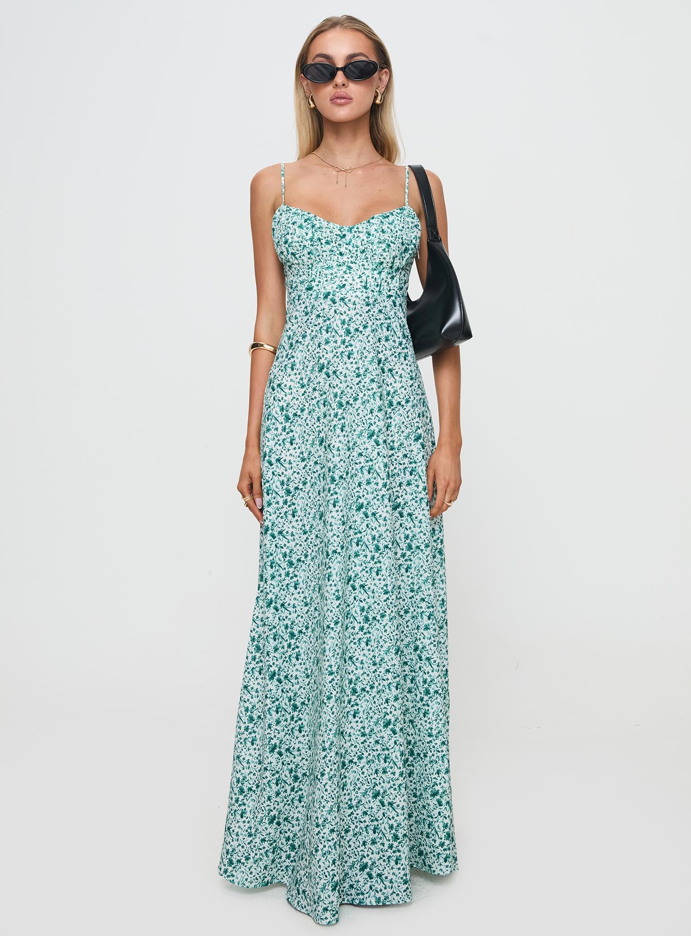 Easten Maxi Dress Green、mySite、solidvoid