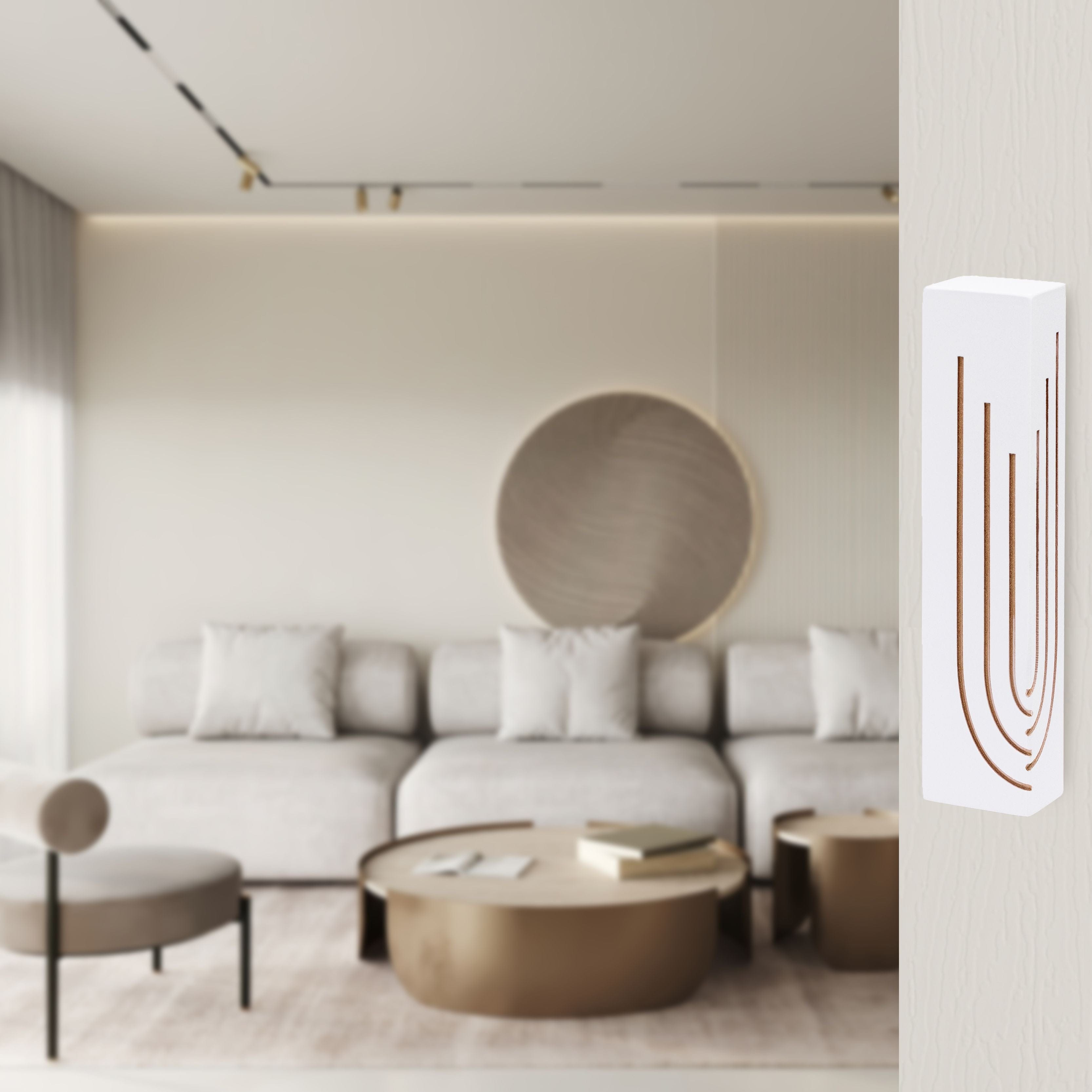 White Concrete Glam Mezuzah Case、mySite、topwebapps