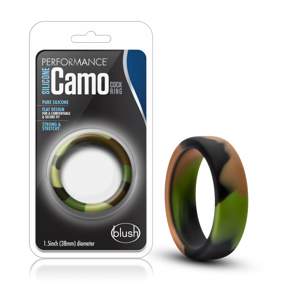 Performance By Blush® | Green Camo Penis Ring - Made with Puria™ Silicone、mySite、bottomscart