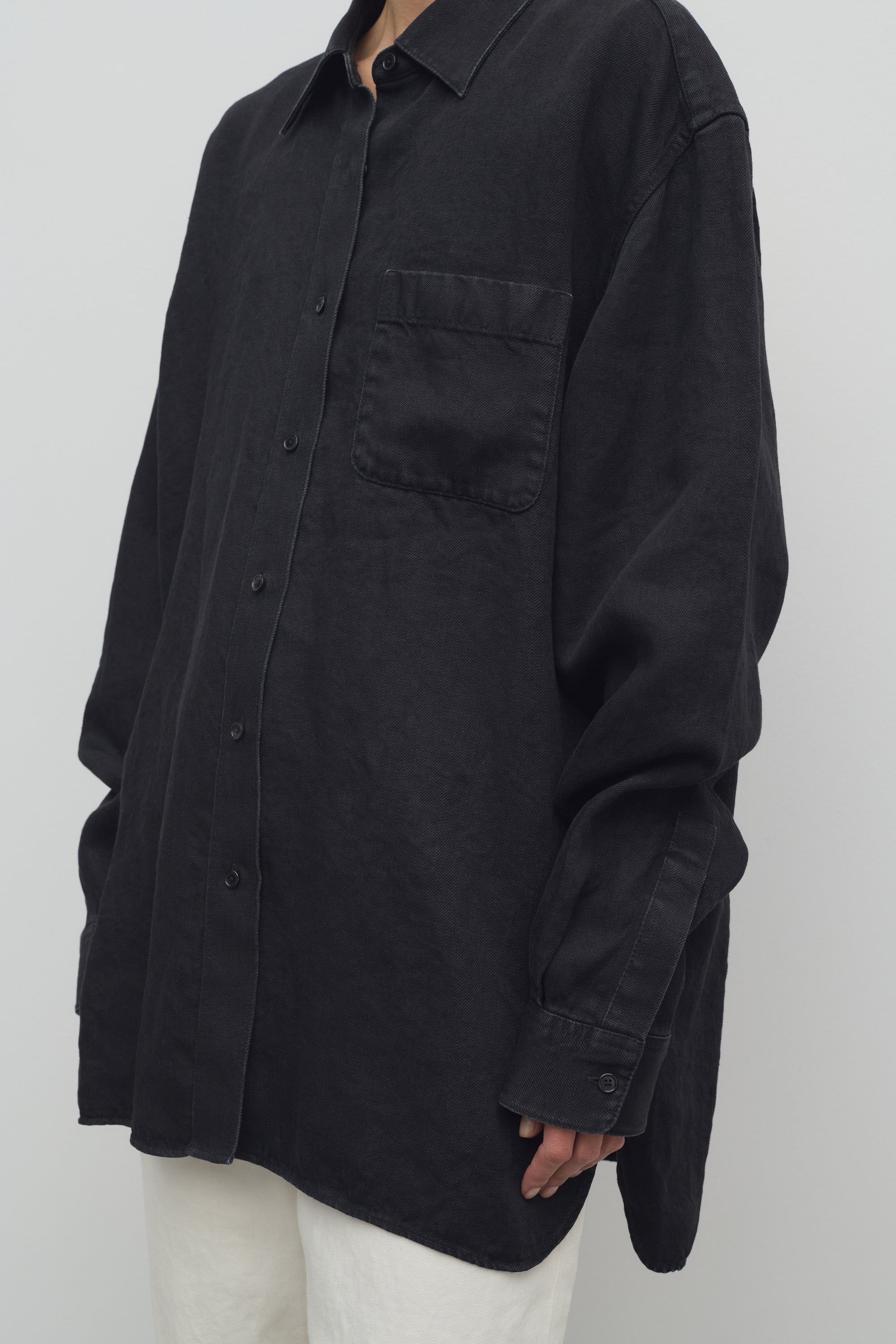 Nesson Shirt in Linen、mySite、aoinhome