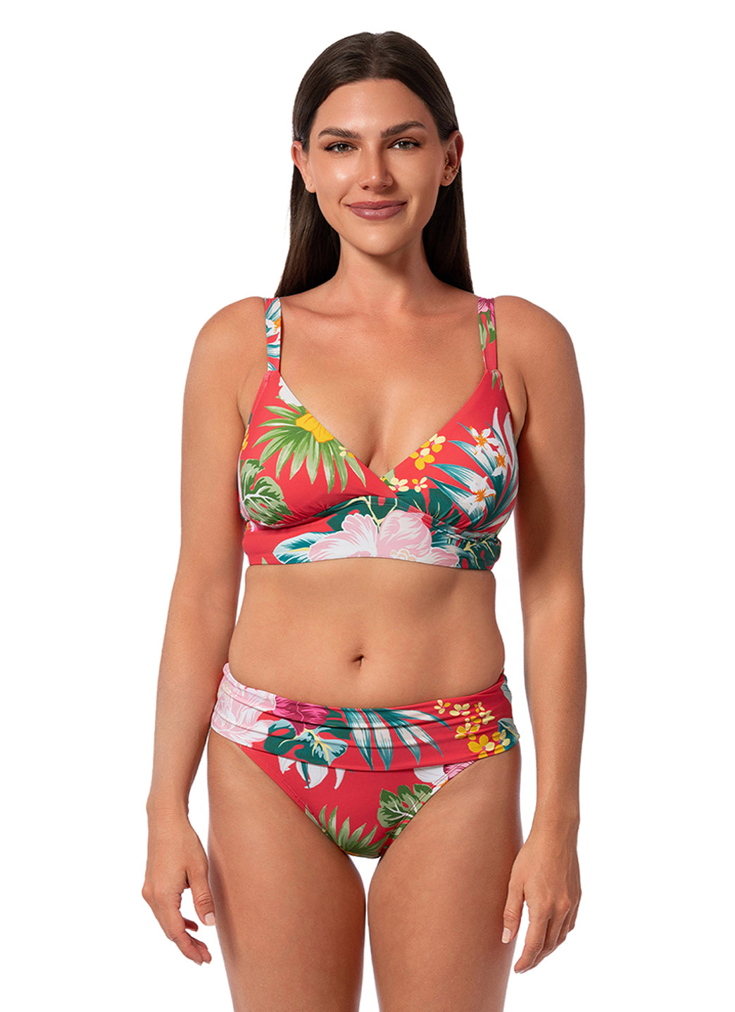 Jantzen Women's Morning Bloom Barbara Convertible Bikini Bottom、mySite、noshort