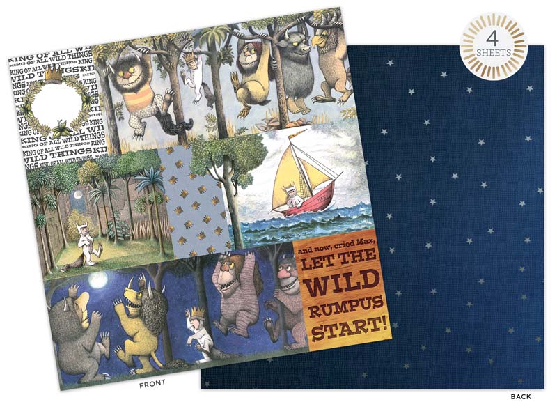  Scrapbook Paper Set - Where the Wild Things Are、mySite、ghnorth