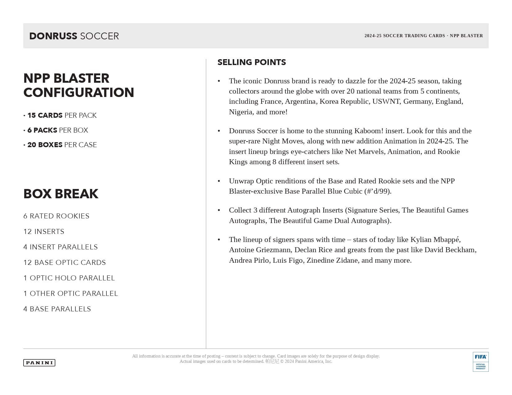 Panini Donruss Soccer 2024/25 - Blaster Box、mySite、waistdrama