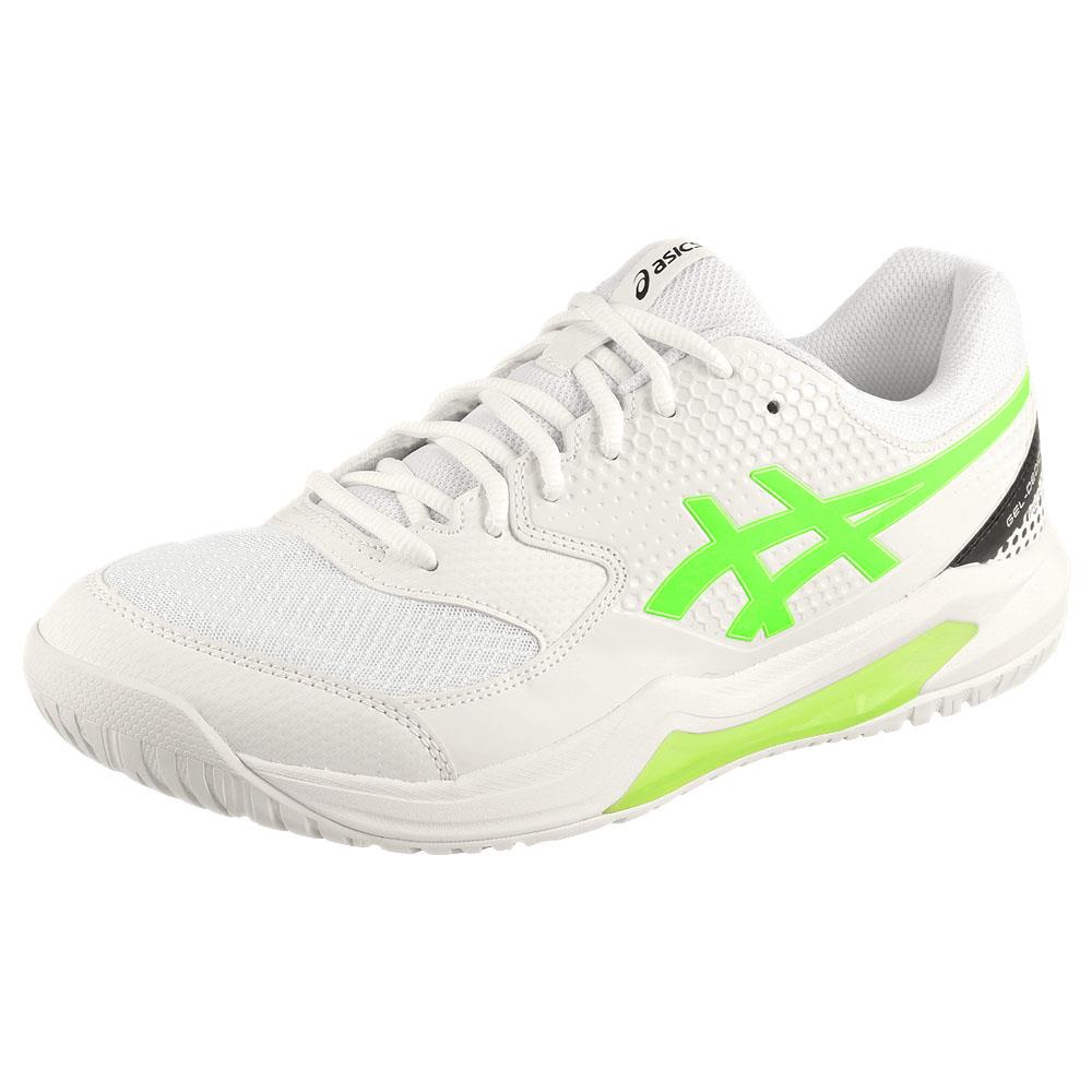 Asics Men's Gel-Dedicate 8 - Pickleball - White/Lime Burst、mySite、neckold