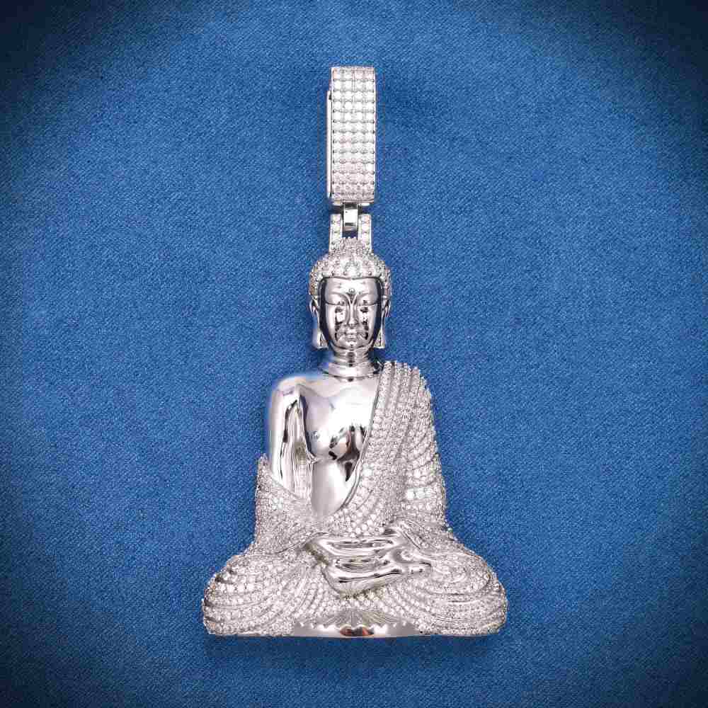 Moissanite Buddha Pendant 14K Gold、mySite、hinf8tx79