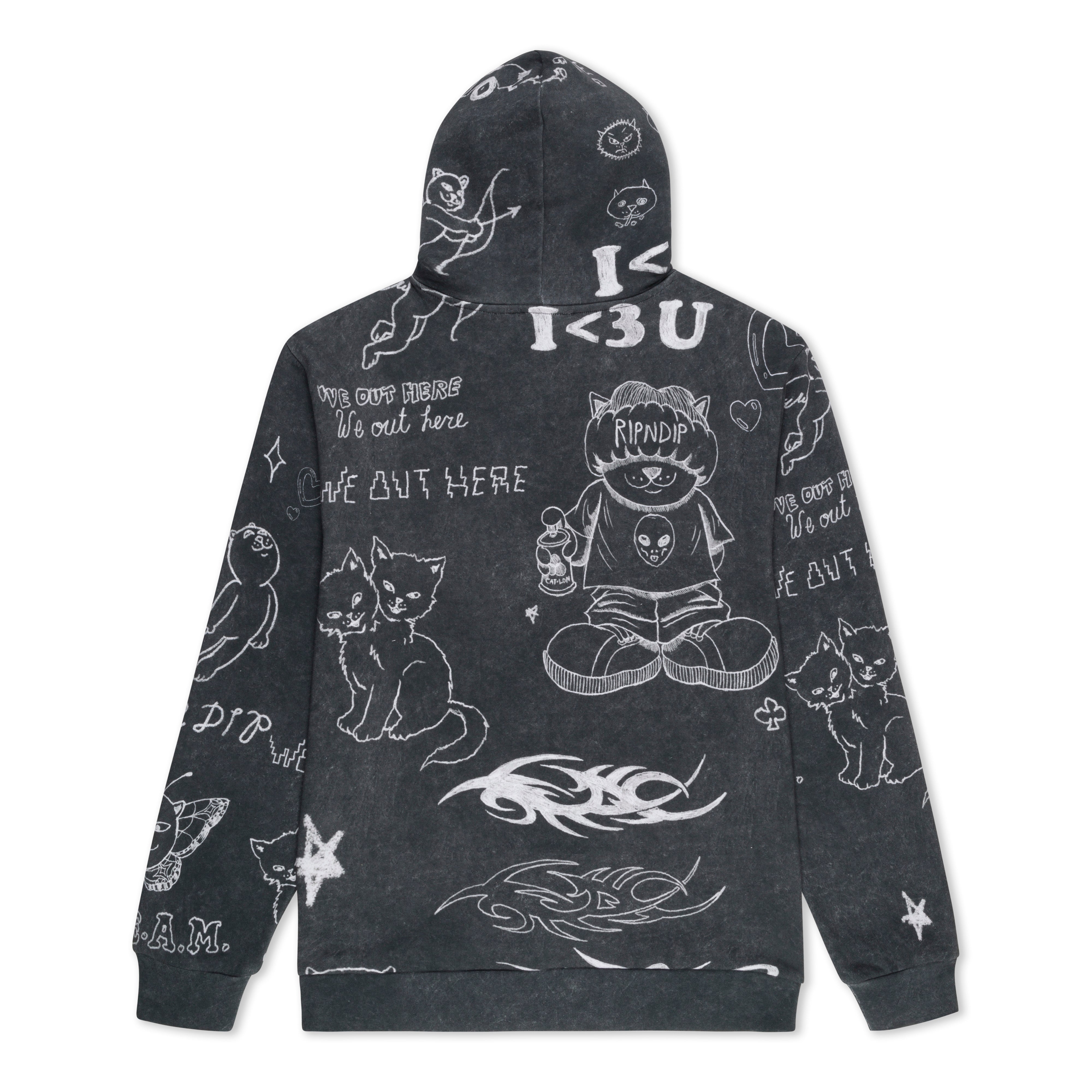  Nermal Domination Hoodie (Black Vintage)、mySite、merchandisen