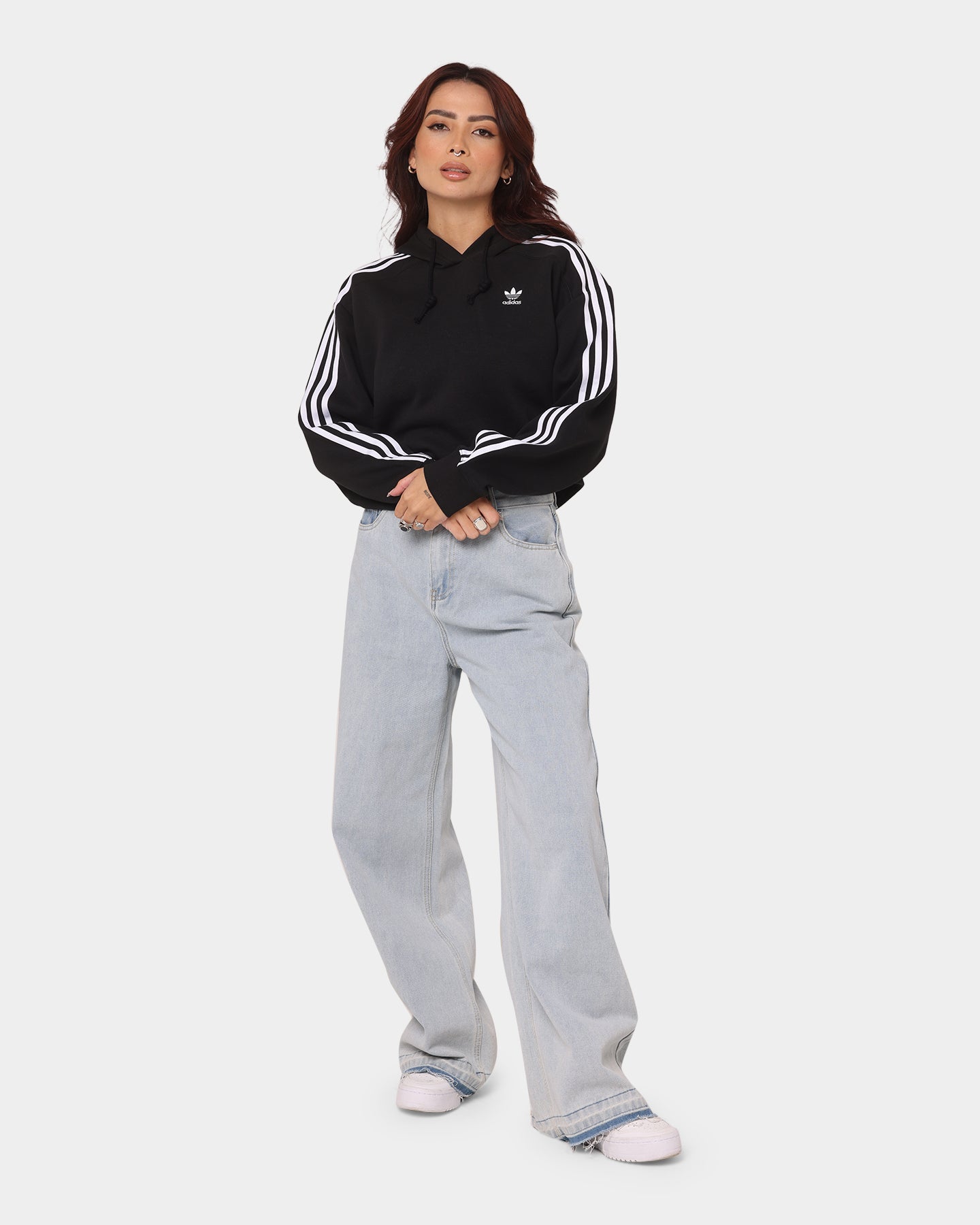 Adidas Women's Short Hoodie Black、mySite、zt4zffjzw