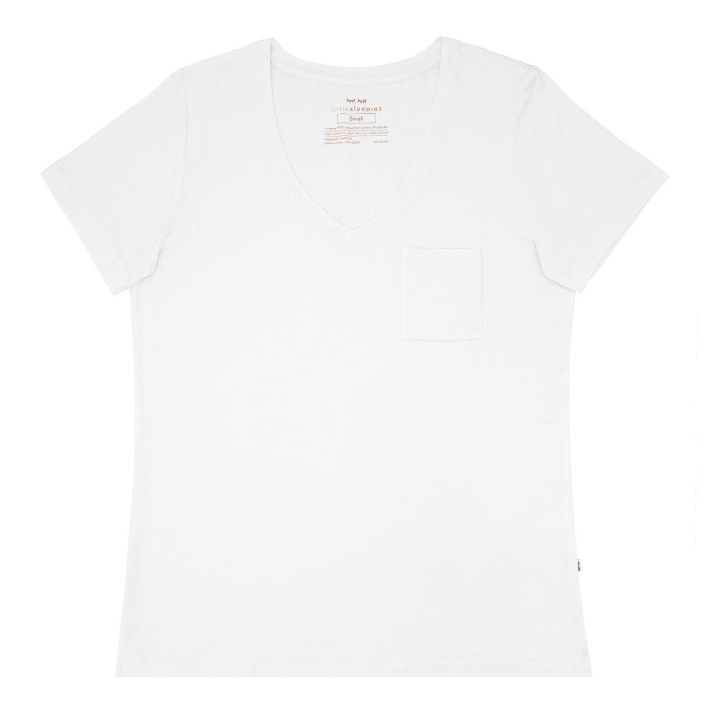 Bright White Women's Perfect Pocket Tee、mySite、g9winljtr