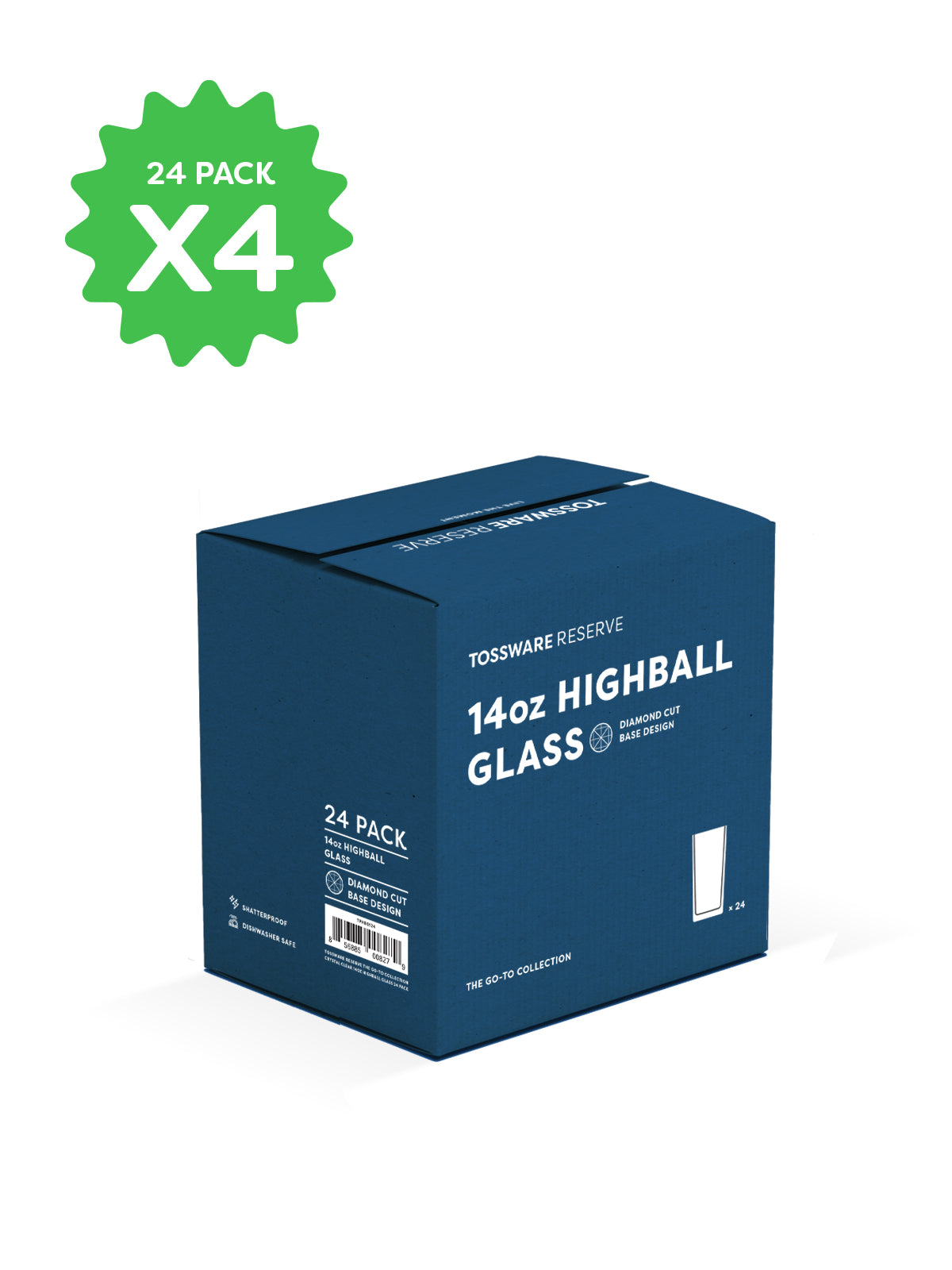 RESERVE 14oz Highball Tritan Copolyester Glass - Bulk、mySite、camillekostekn