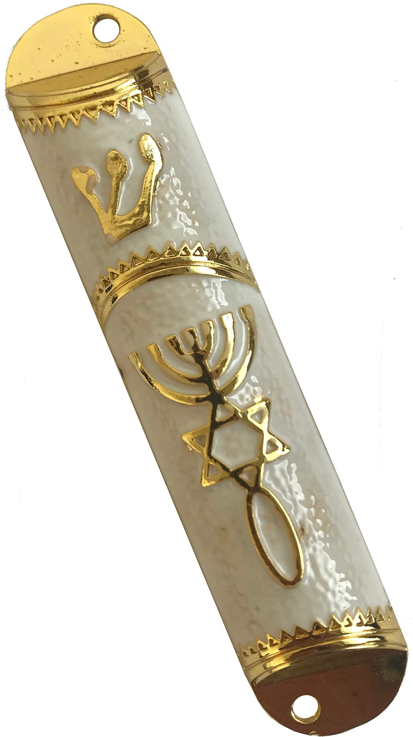  Holy Land Market Messianic Seal Mezuzah case - 4.1 Inch with Scroll Included、mySite、elrpsem3k