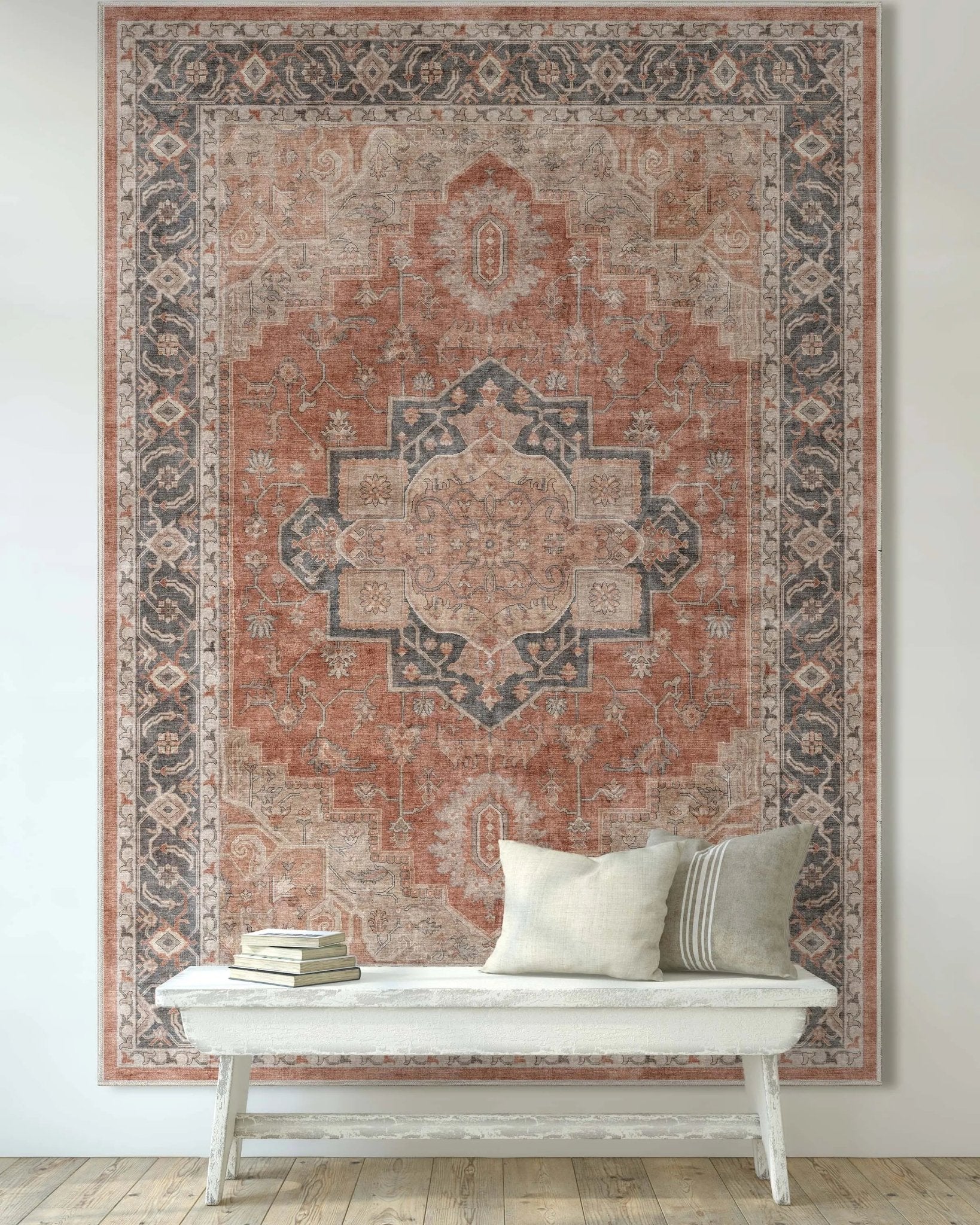 Paris Vintage Oriental Persian Flat-Weave Rug、mySite、gigharbornorthrealestate