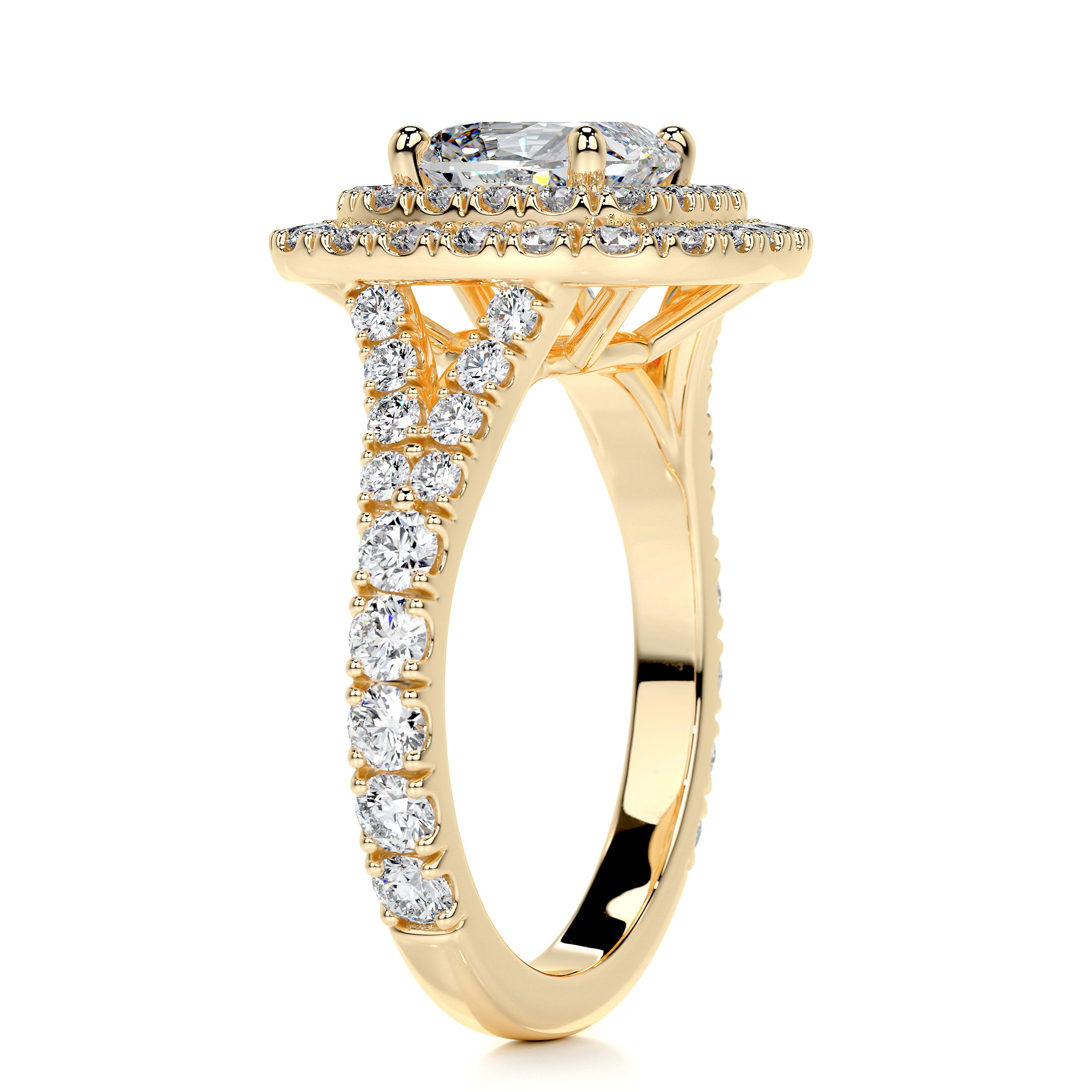 Tina Diamond Engagement Ring -18K Yellow Gold、mySite、hinf8tx79