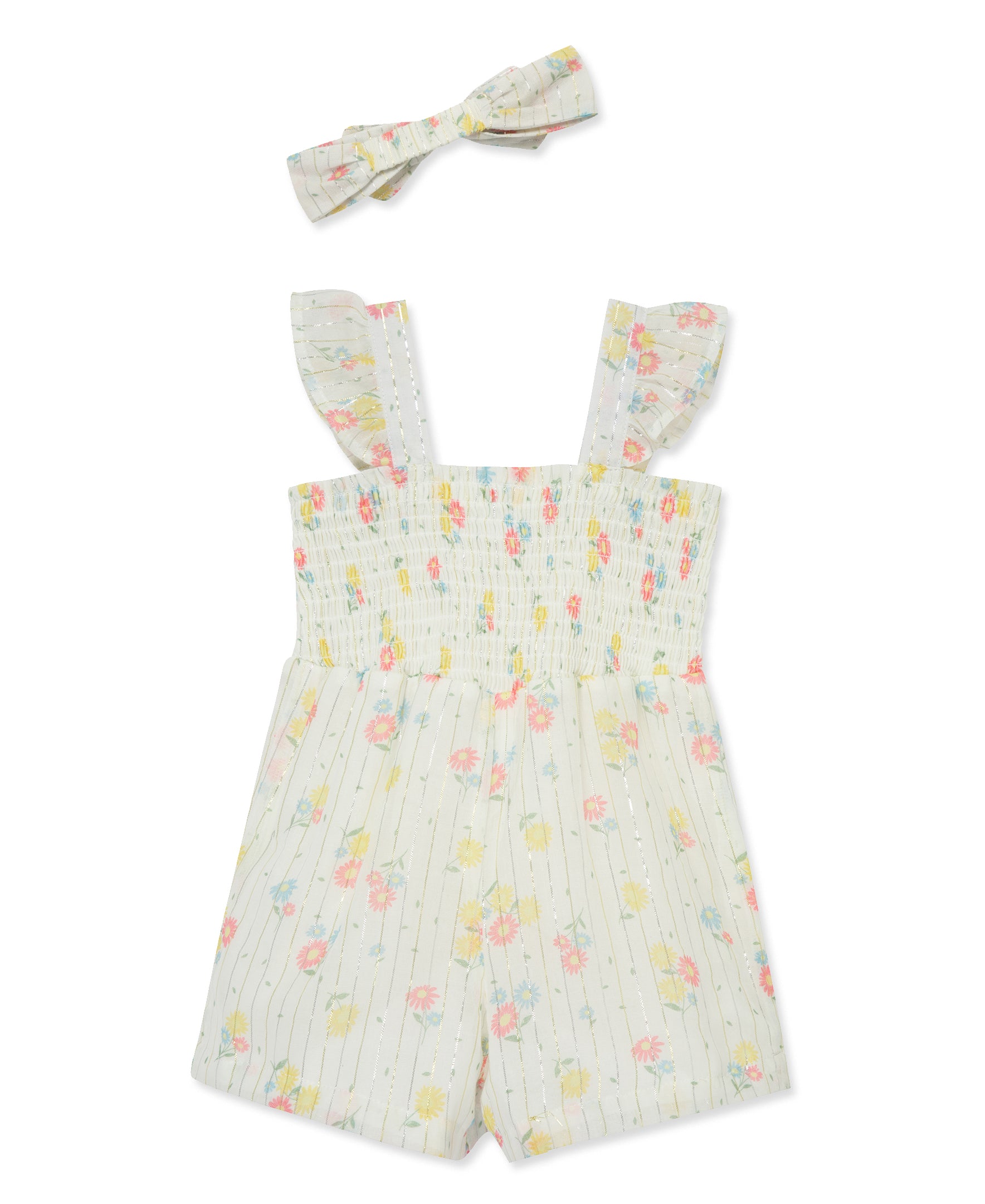  Daisy Woven Romper & Headband (12M-24M)、mySite、layawaytickets