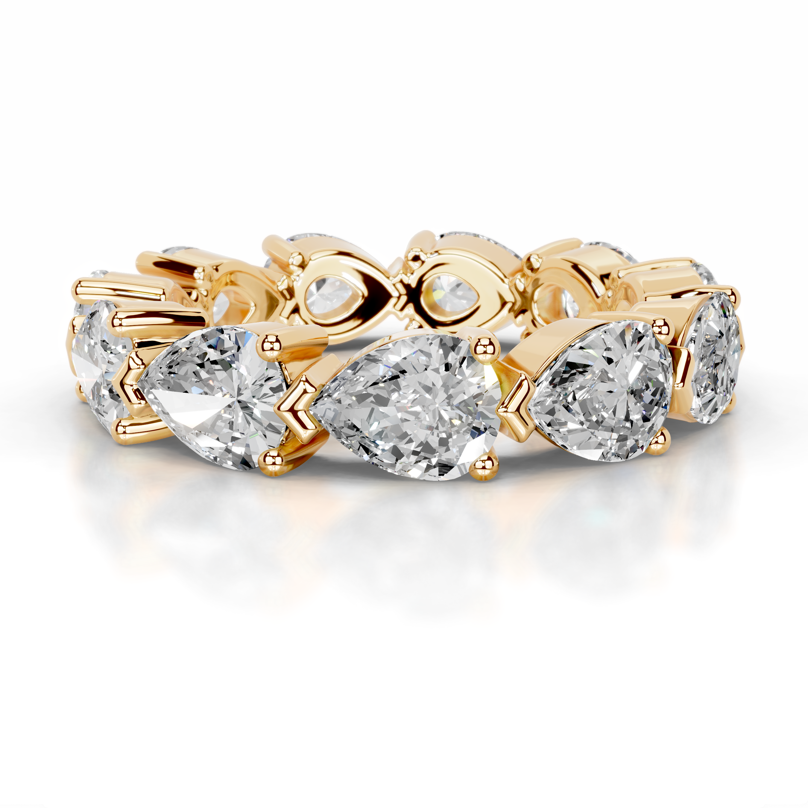 Tyrell Lab Grown Diamond Wedding Ring (4.50 Carat) -18K Yellow Gold、mySite、hinf8tx79