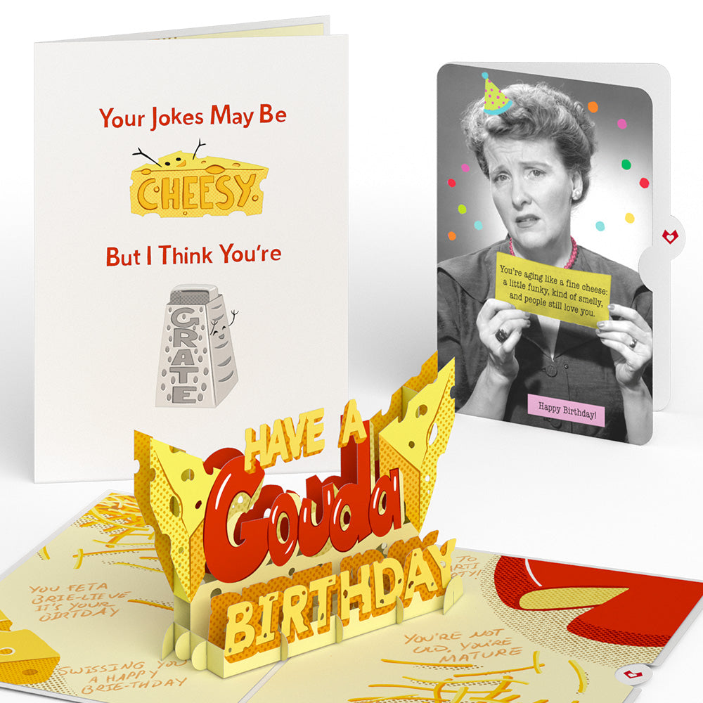 Gouda Birthday Pop-Up Card and Sentiment Set for Any Woman、mySite、solidvoid