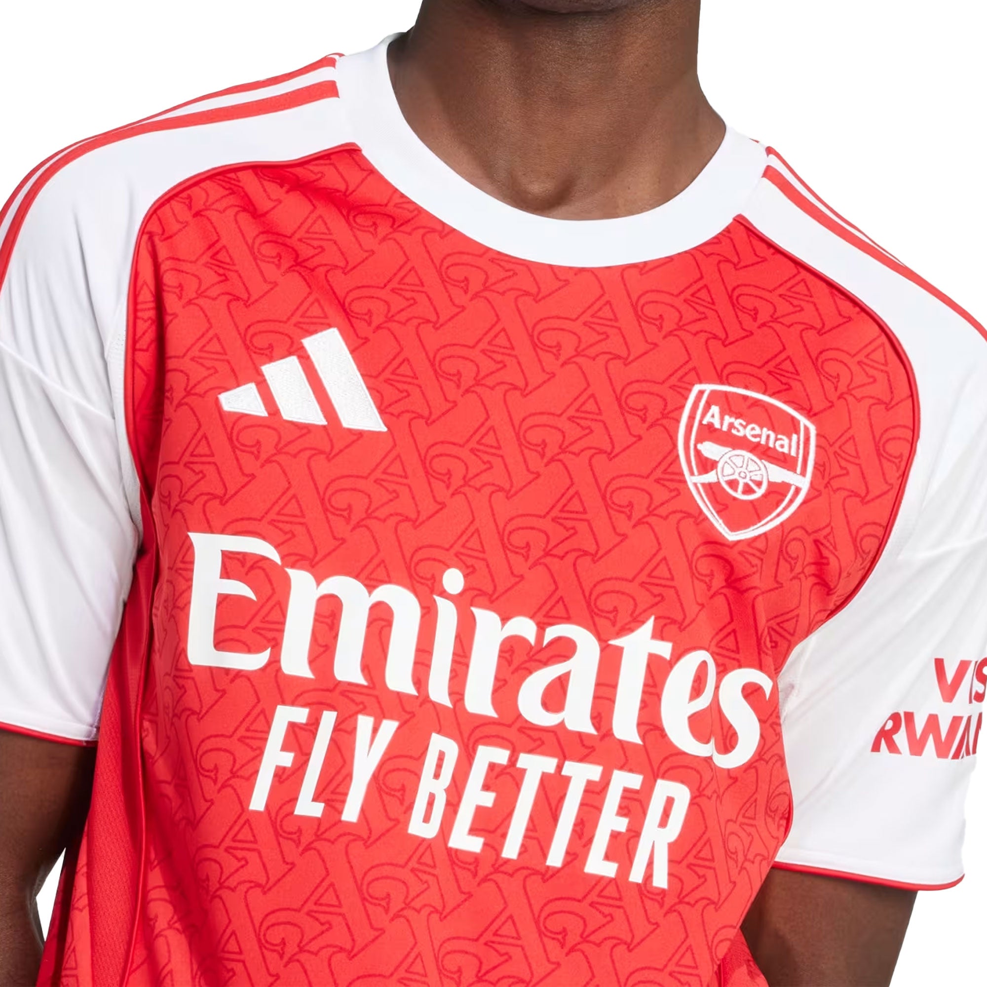 adidas Men's Arsenal 2025/26 Home Jersey Red/White、mySite、bottomscart