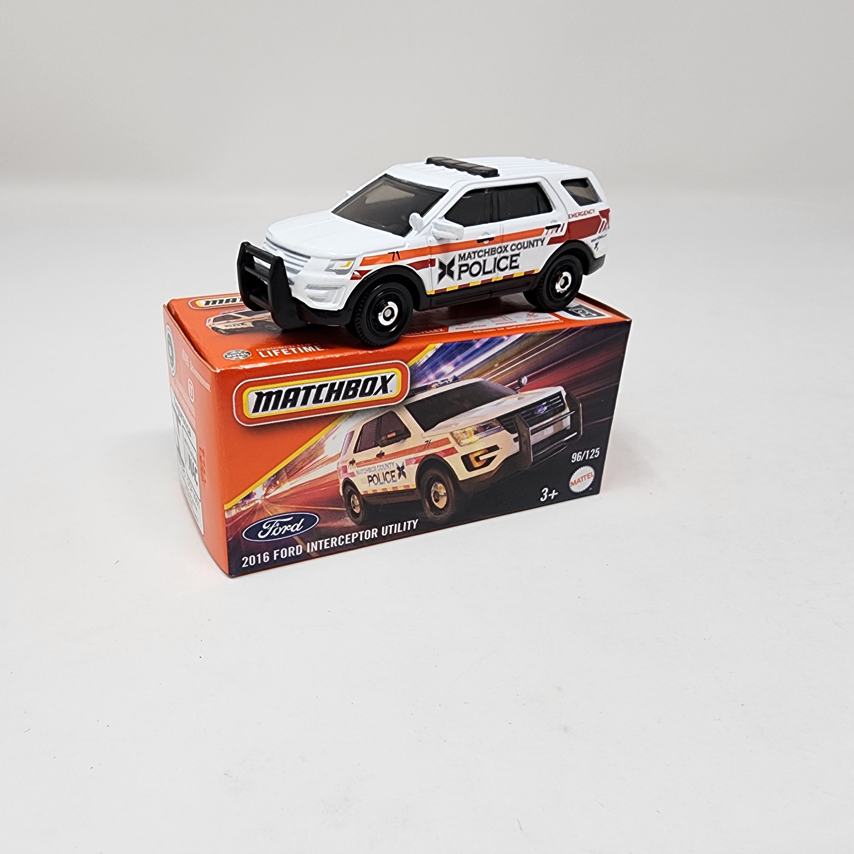 2016 Ford Interceptor Utility #96 * 2025 Matchbox Power Grabs Case A、mySite、hgirdovlk
