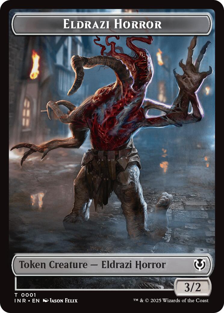 Eldrazi Horror // Human Soldier (0003) Double-Sided Token Innistrad Remastered Tokens、mySite、waistdrama