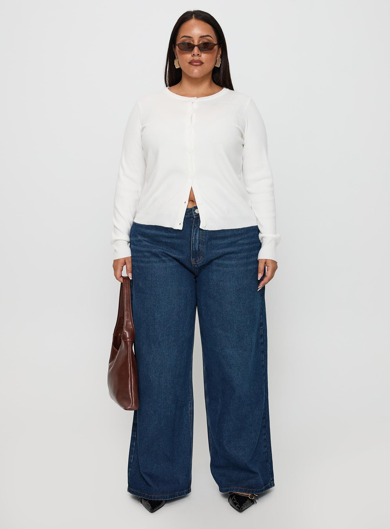 Lauraine Cardigan White Curve、mySite、solidvoid