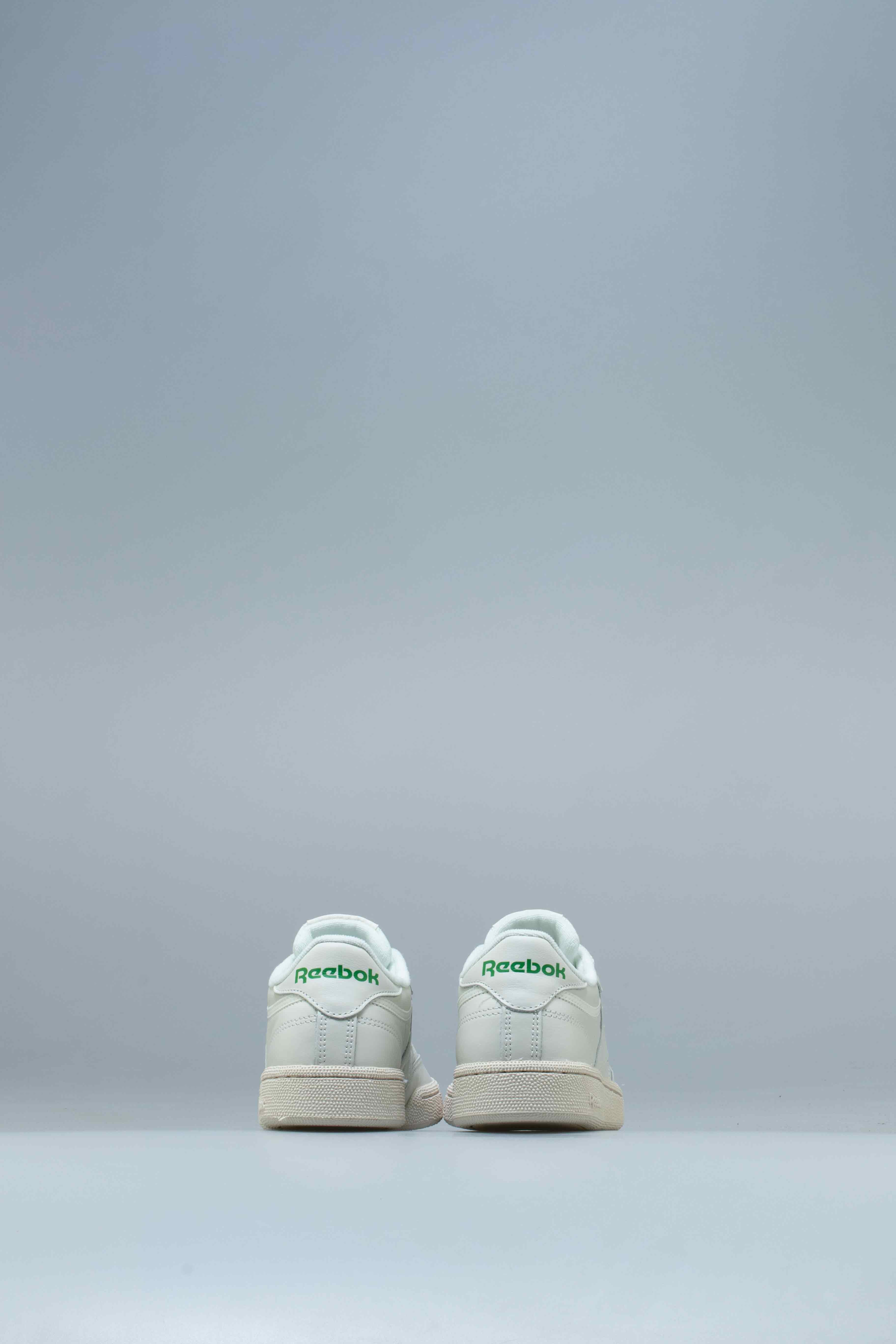 Club C 85 Vintage Womens Lifestyle Shoe - Chalk White/Green、mySite、dreamappss
