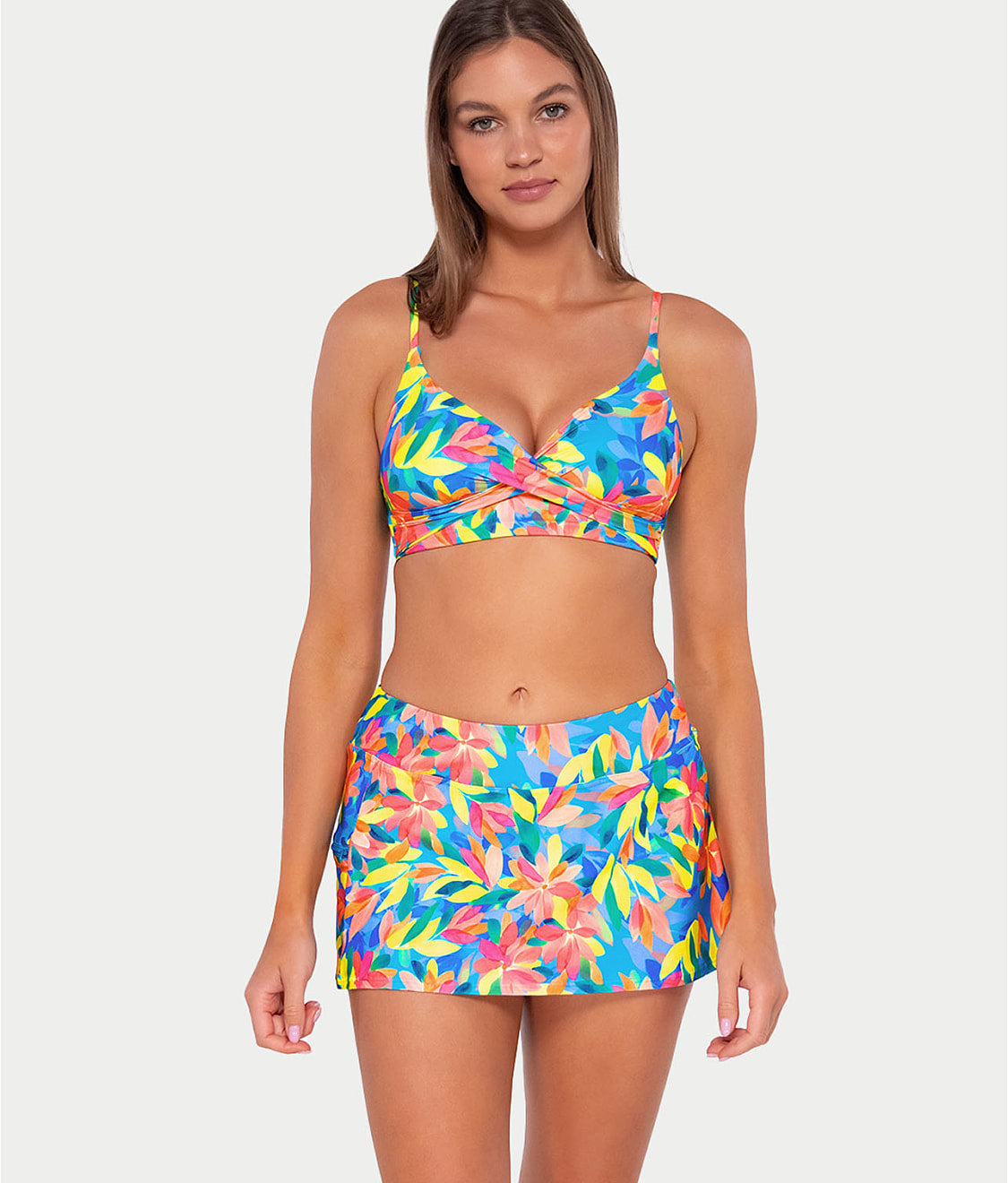 Printed Lyla Wrap Bralette Bikini Top、mySite、bengalsvssteelers