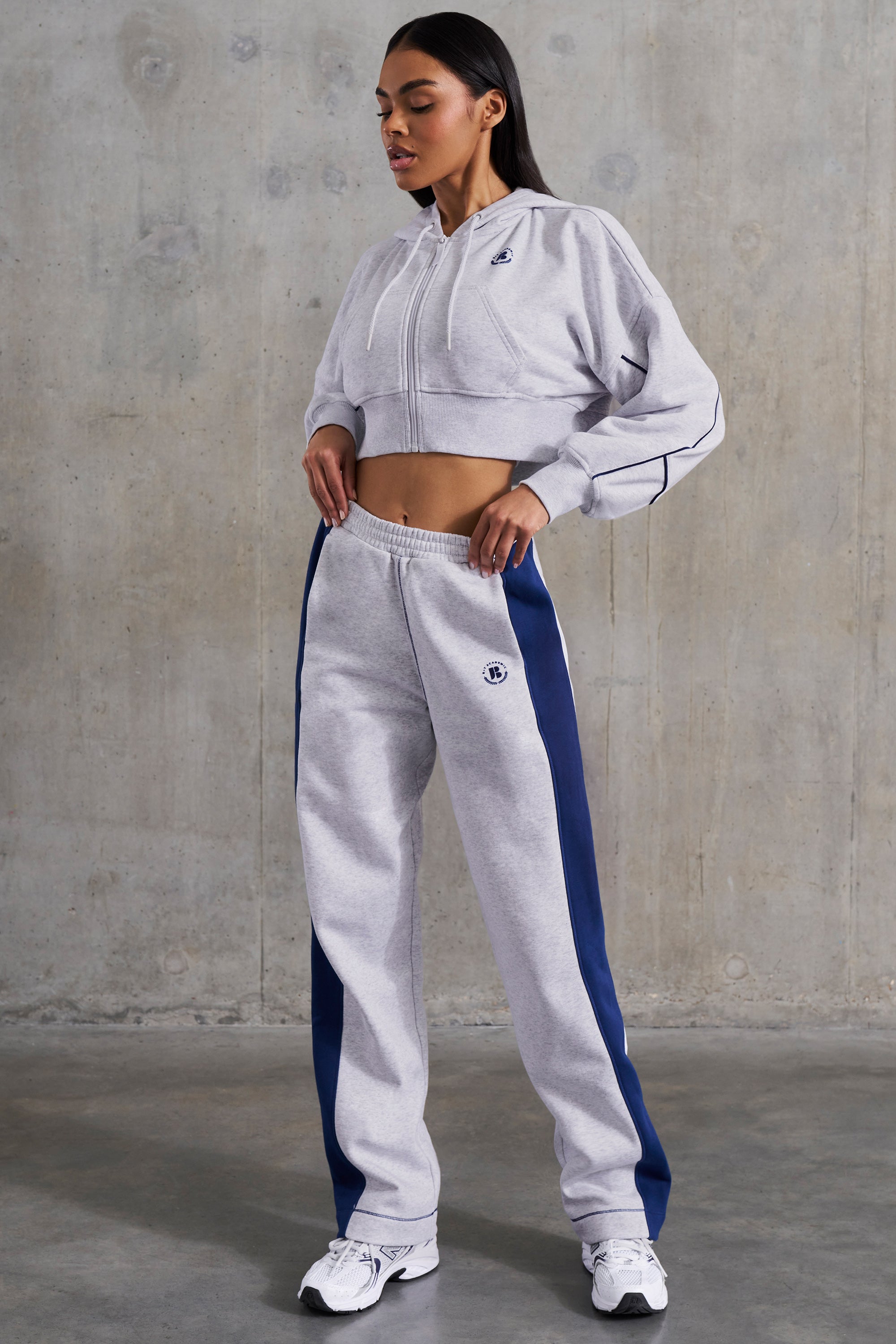 Wide Leg Sweatpants in Heather Grey、mySite、solidvoid