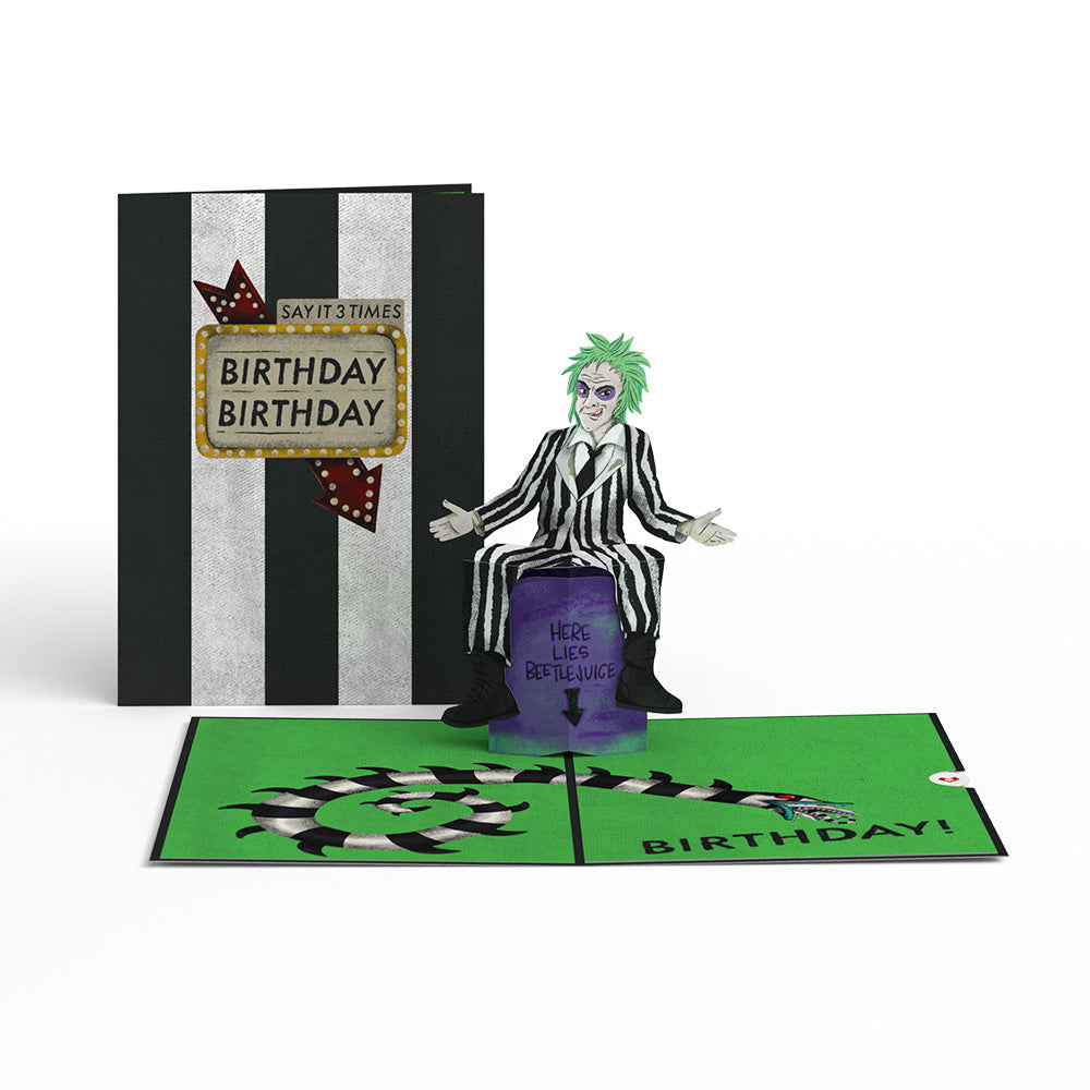 Beetlejuice Birthday Pop-Up Card & Bouquet Bundle、mySite、solidvoid