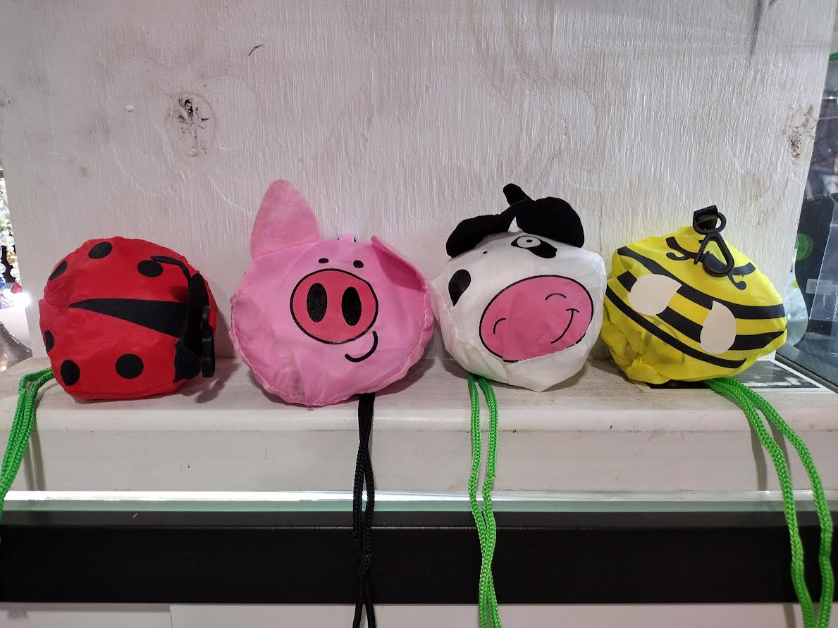 Reusable Waterproof Shopping Bags Pig Cow Honeybee Ladybug、mySite、g9winljtr