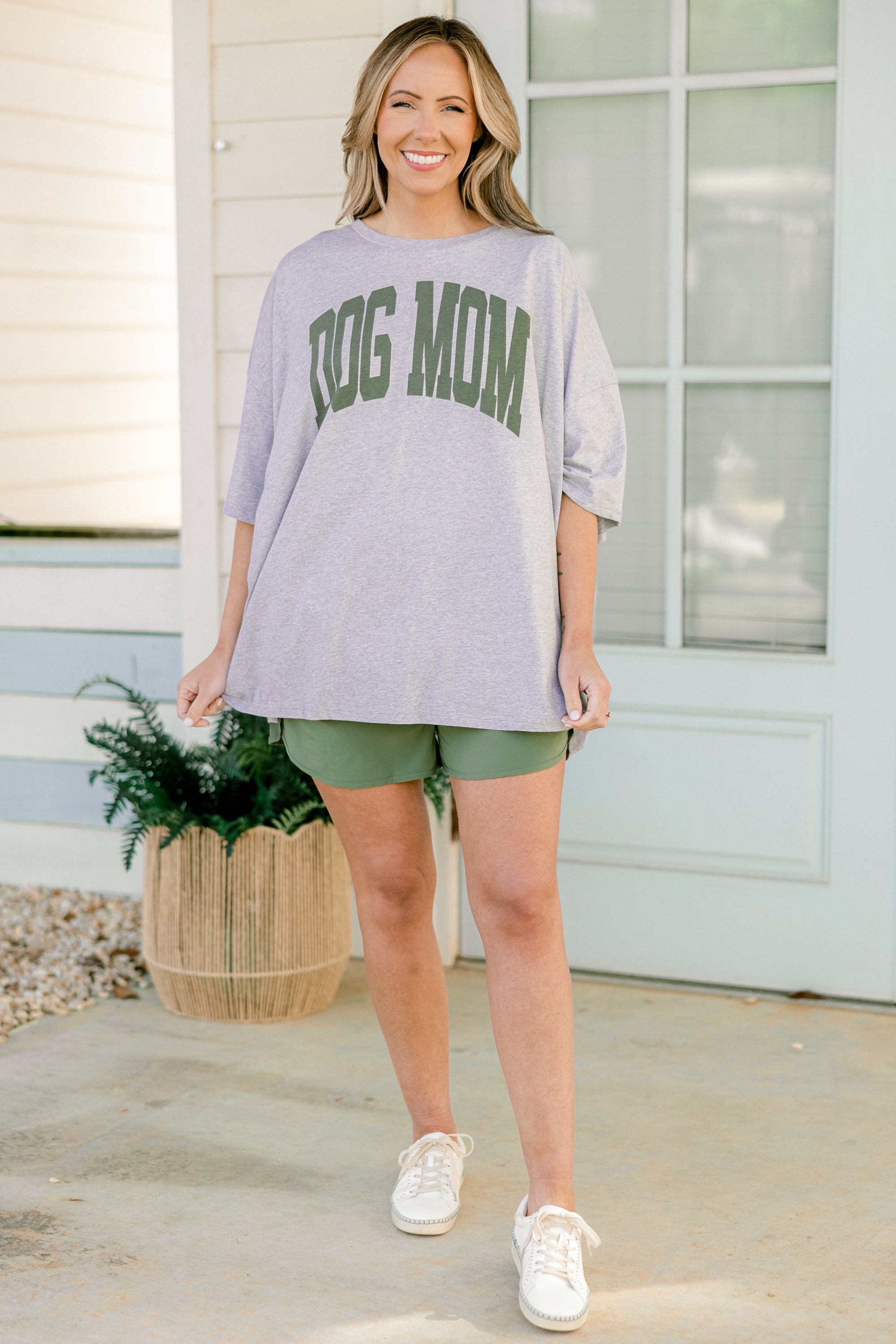  Dog Mom Boyfriend Tee, Heather Gray、mySite、justintrudeaud