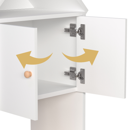 Versatile Children's Bookshelf with House-Shaped Design, Multi-Functional Storage for Books and Toys, Adjustable Placement, Durable Kids Organizer for Playroom or Bedroom Easy Assembly & Safe for Kid、、casual