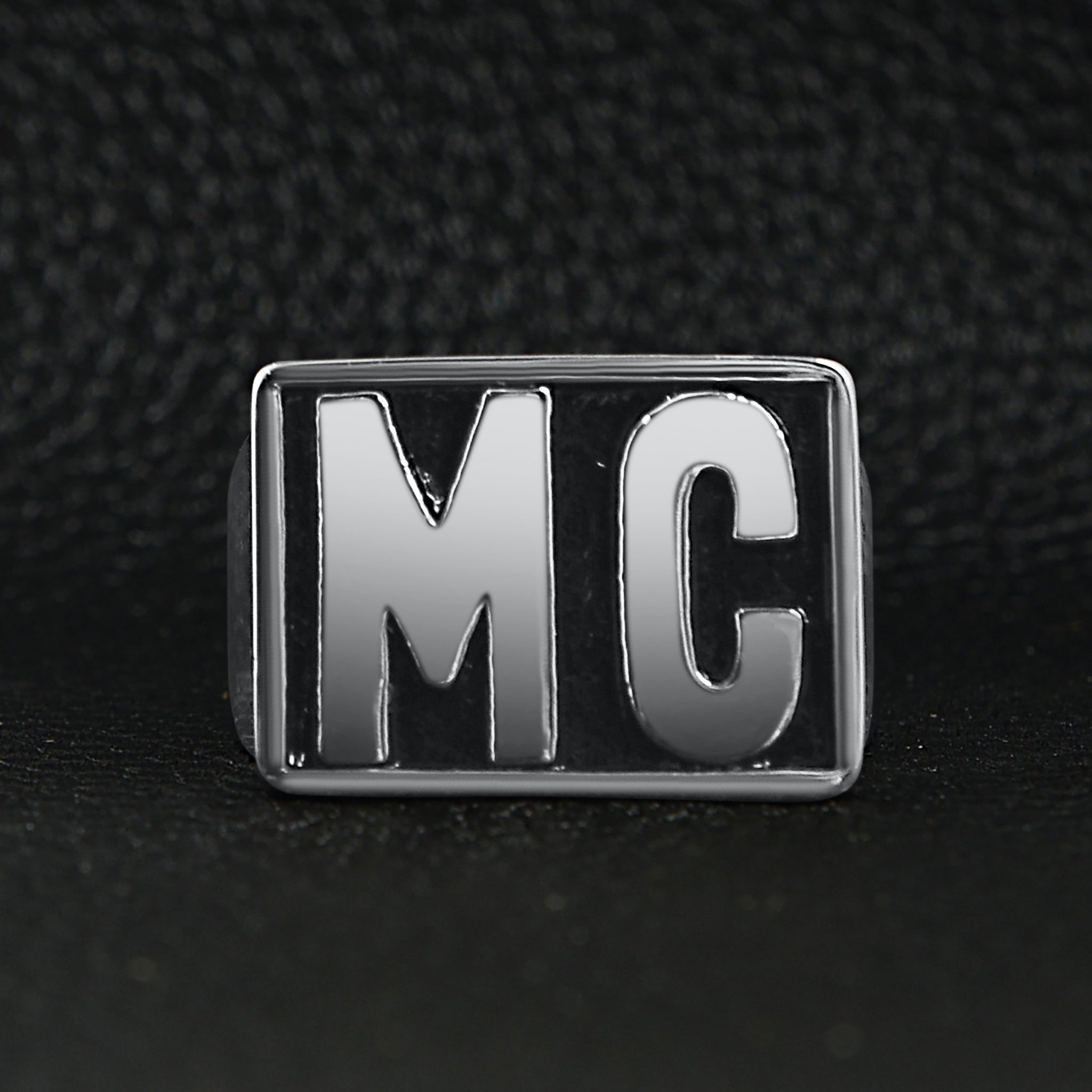 Stainless Steel Motorcycle Club MC Insignia Signet Ring / SCR4055、mySite、dreamappss