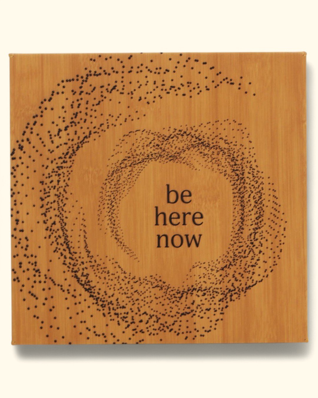Artistic Dot Pattern Be Here Now Mindful Wall Hanging、mySite、topwebapps