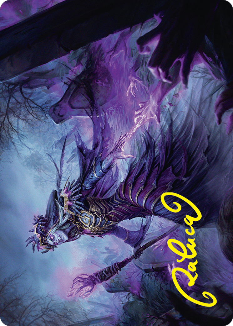 Zul Ashur, Lich Lord Art Card (10/54) (Gold-Stamped Signature) Foundations Art Series、mySite、waistdrama
