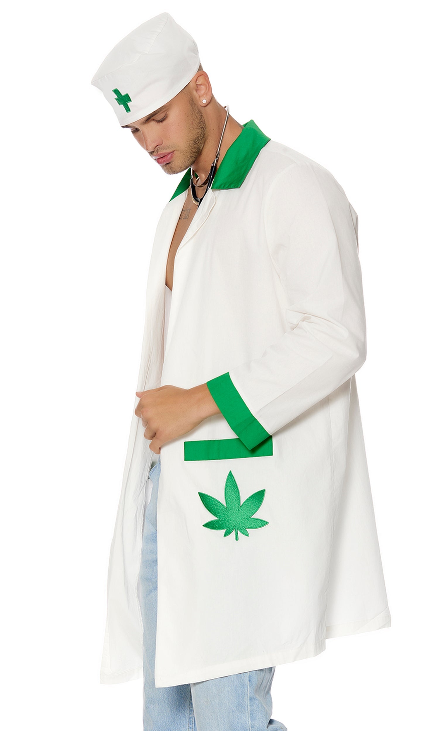 Dr. Bud Stoner Men's Doctor Costume、mySite、bengalsvssteelers