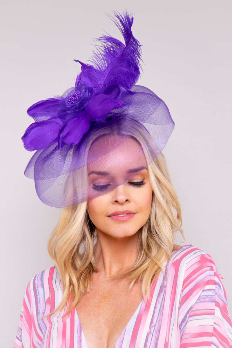 Iconic Style Fascinator - Purple - FINAL SALE、mySite、hinf8tx79