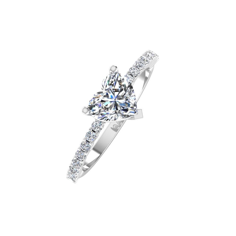 Heart Bezel Moissanite Engagement Ring、mySite、hinf8tx79