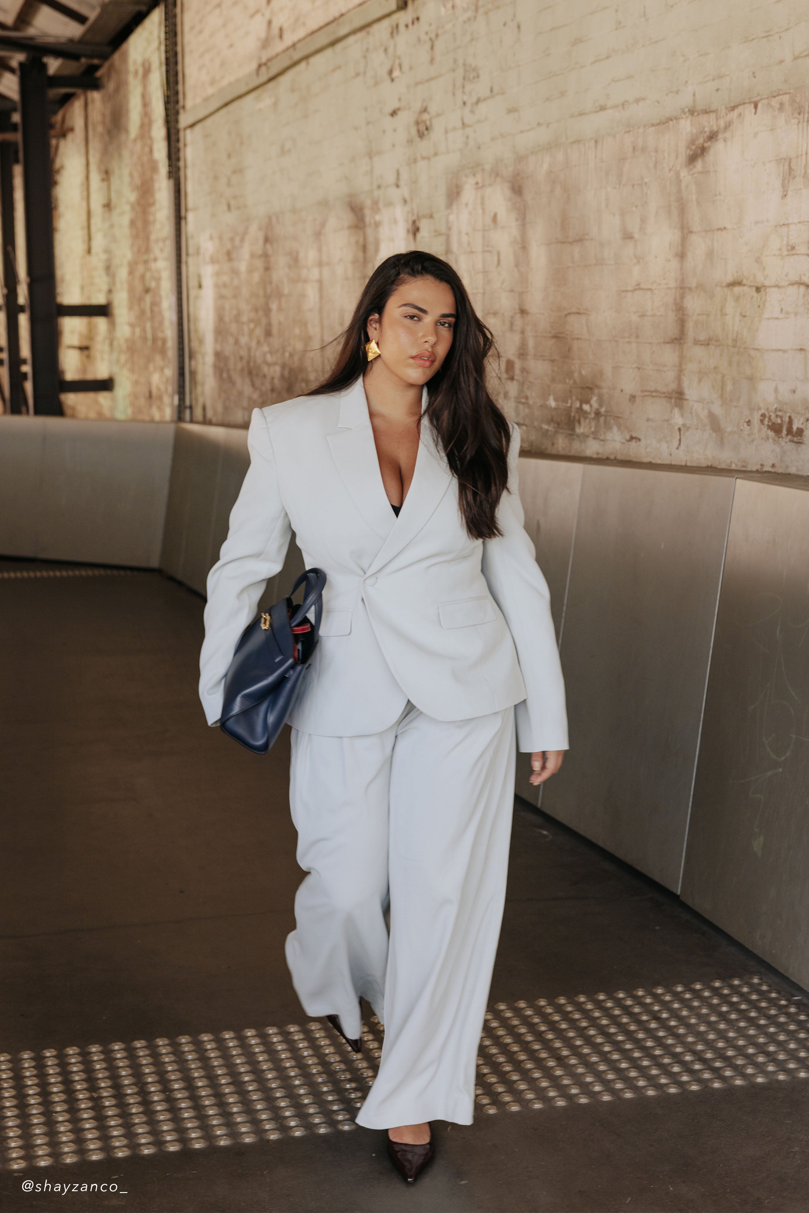 Jameson Cinched Suiting Blazer - Light Sage、mySite、solidvoid