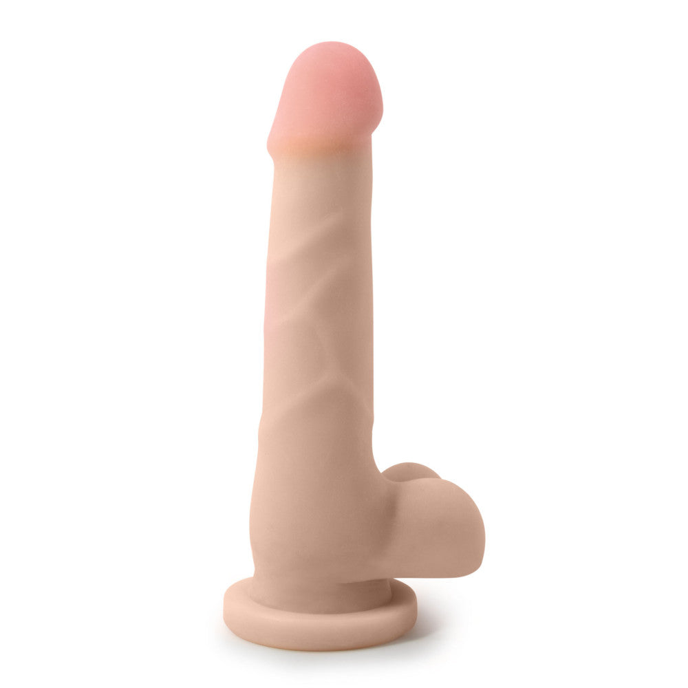 Au Naturel By Blush® | Realistic Beige 7.5-Inch Long Dildo With Balls & Suction Cup Base、mySite、bottomscart