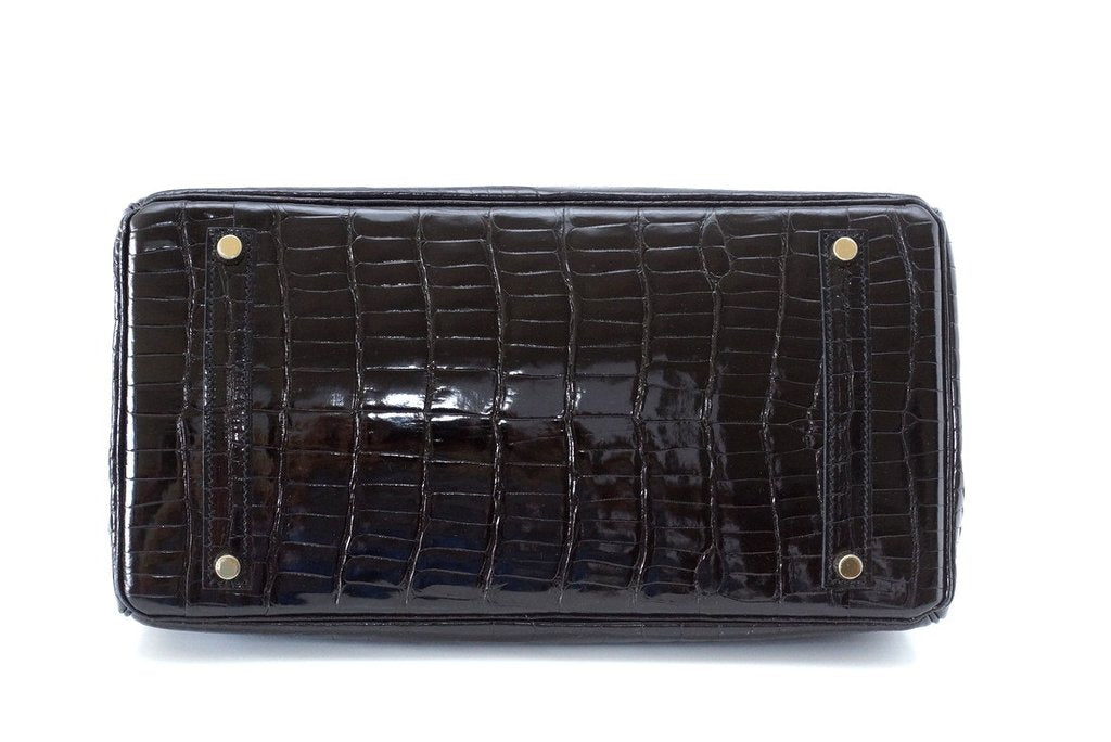 Hermès Birkin 35 Porosus Crocodile Noir GHW Bag、mySite、garminoutage.com