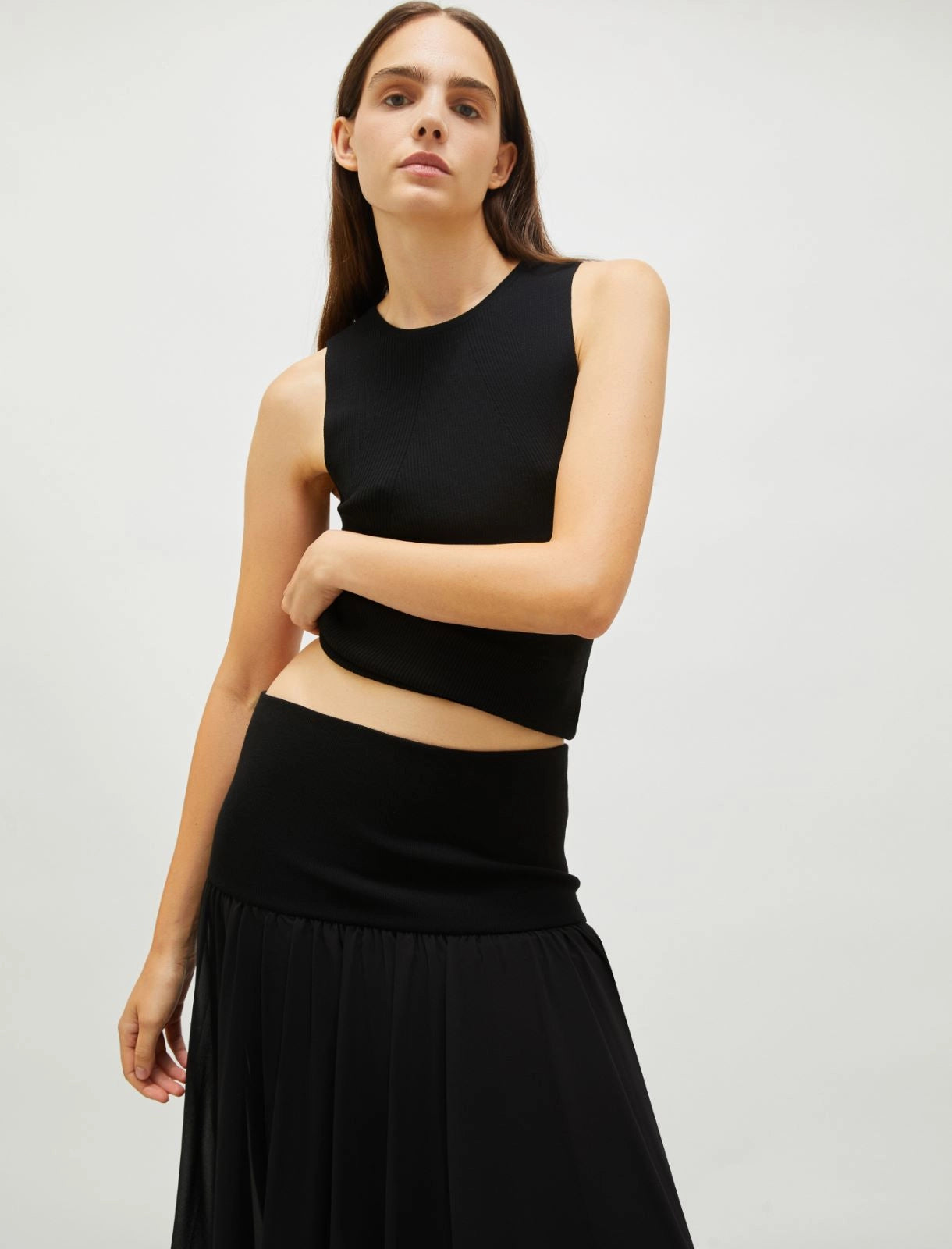 Marella Folco 2 Flared Yoke Skirt、mySite、noshort