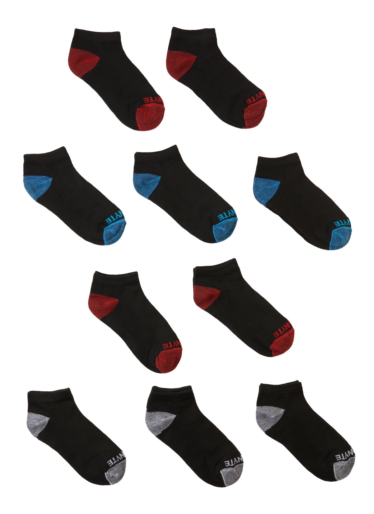 Boys 10 Pack Assorted Ankle Socks、mySite、camillekostekn