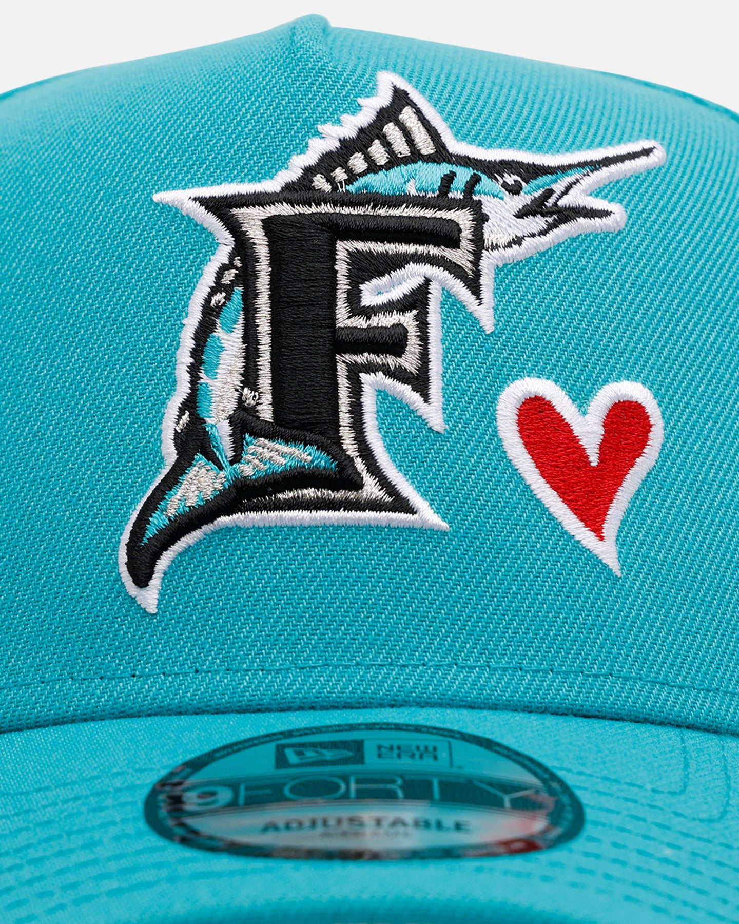 New Era Florida Marlins 'Team Color Hearts' 9FORTY A-Frame Snapback Official Team Color、mySite、zt4zffjzw