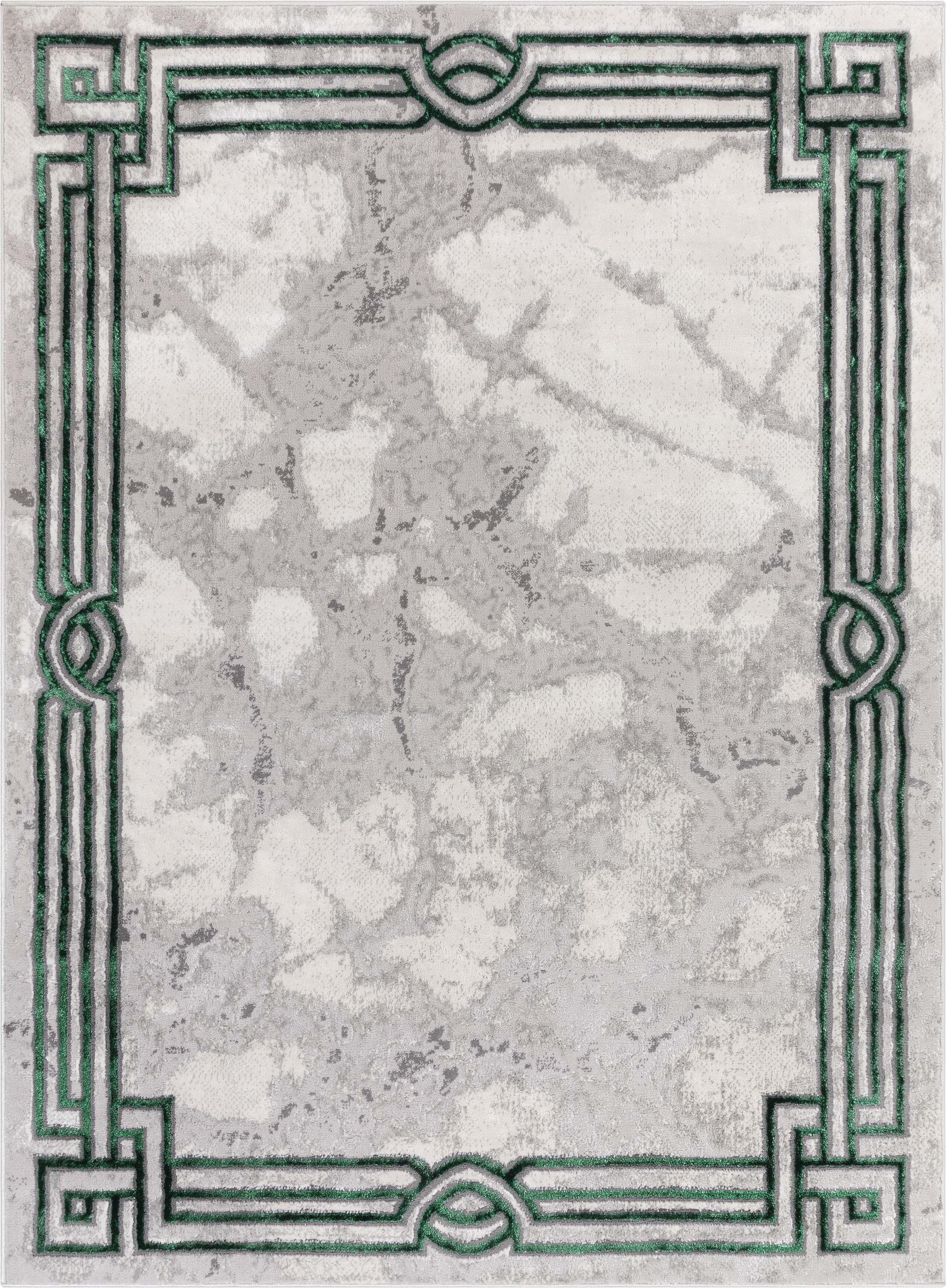 Huntington Retro Marble Border Glam Rug、mySite、gigharbornorthrealestate