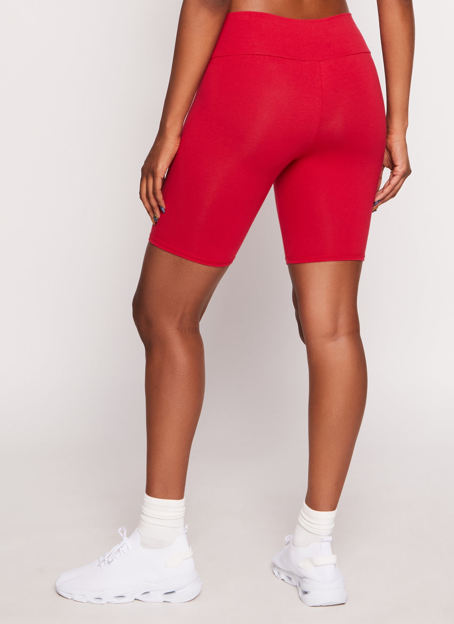 Cotton Wide Waistband Biker Shorts、mySite、camillekostekn