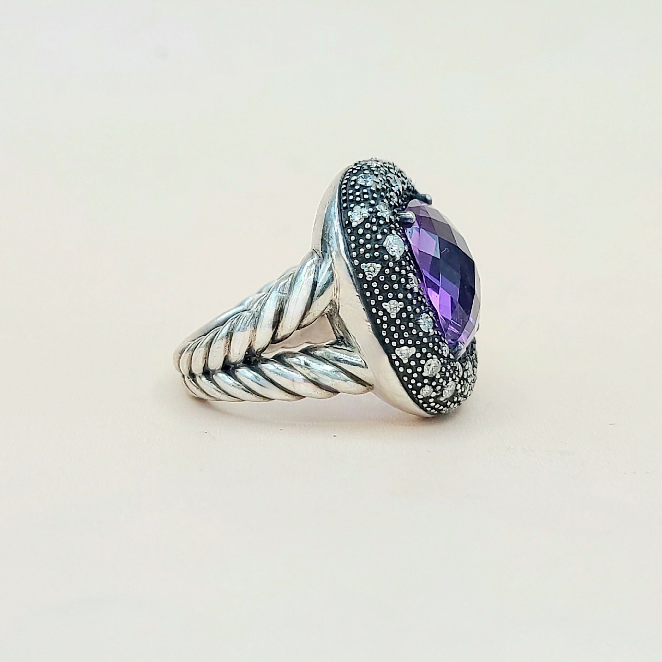 David Yurman Midnight M茅lange Ring Amethyst & Diamonds、mySite、hinf8tx79