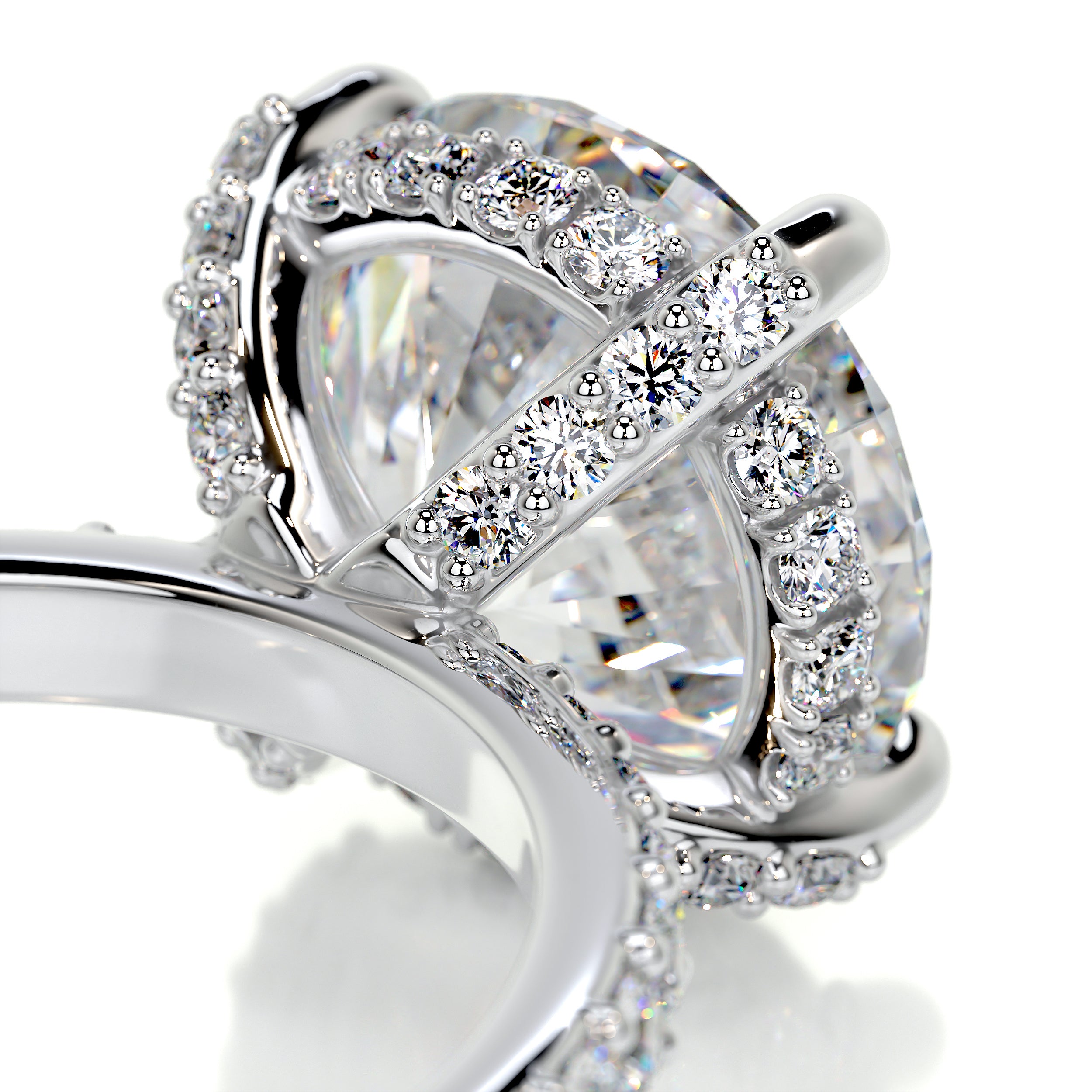 Quinn Moissanite & Diamond Ring -14K White Gold、mySite、hinf8tx79