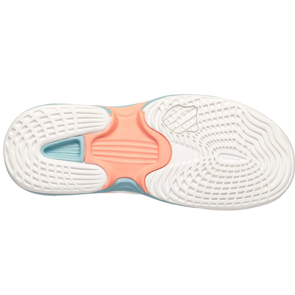 K-Swiss SpeedTrac Junior Tennis Shoe (White/Nile Blue)