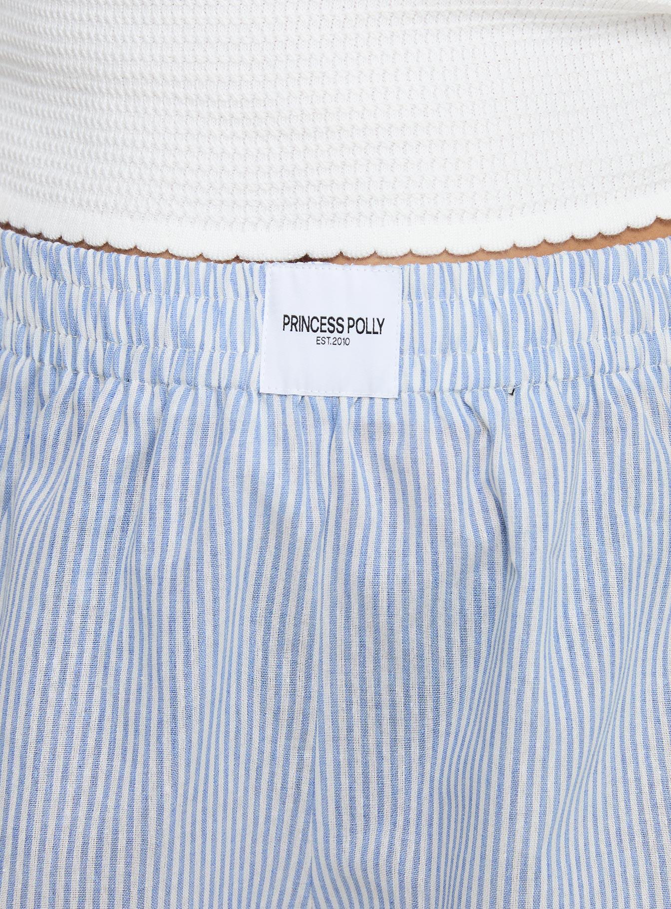 Sincar Boxer Shorts Blue / White Stripe Curve、mySite、solidvoid